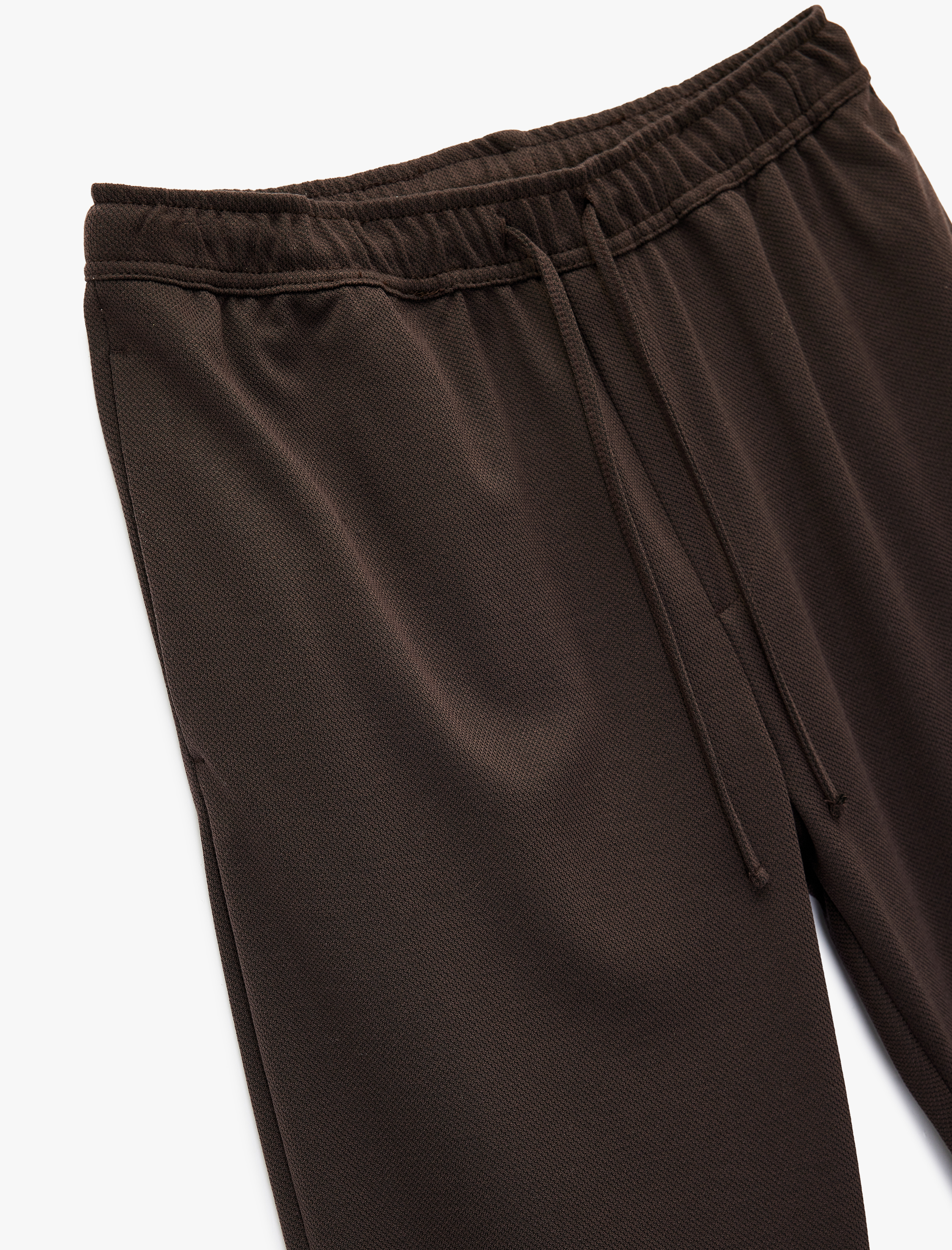   Straight Fit Pike Kumaş Cep Detaylı Rahat Kesim Beli Bağcıklı Pantolon