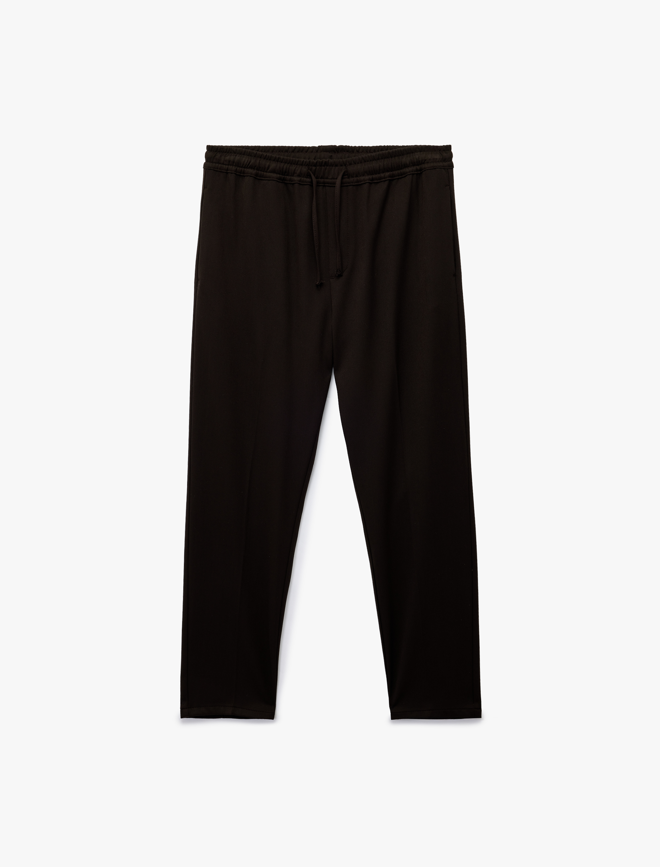   Viskon Karışımlı Cep Detaylı Rahat Kesim Beli Bağcıklı Pantolon