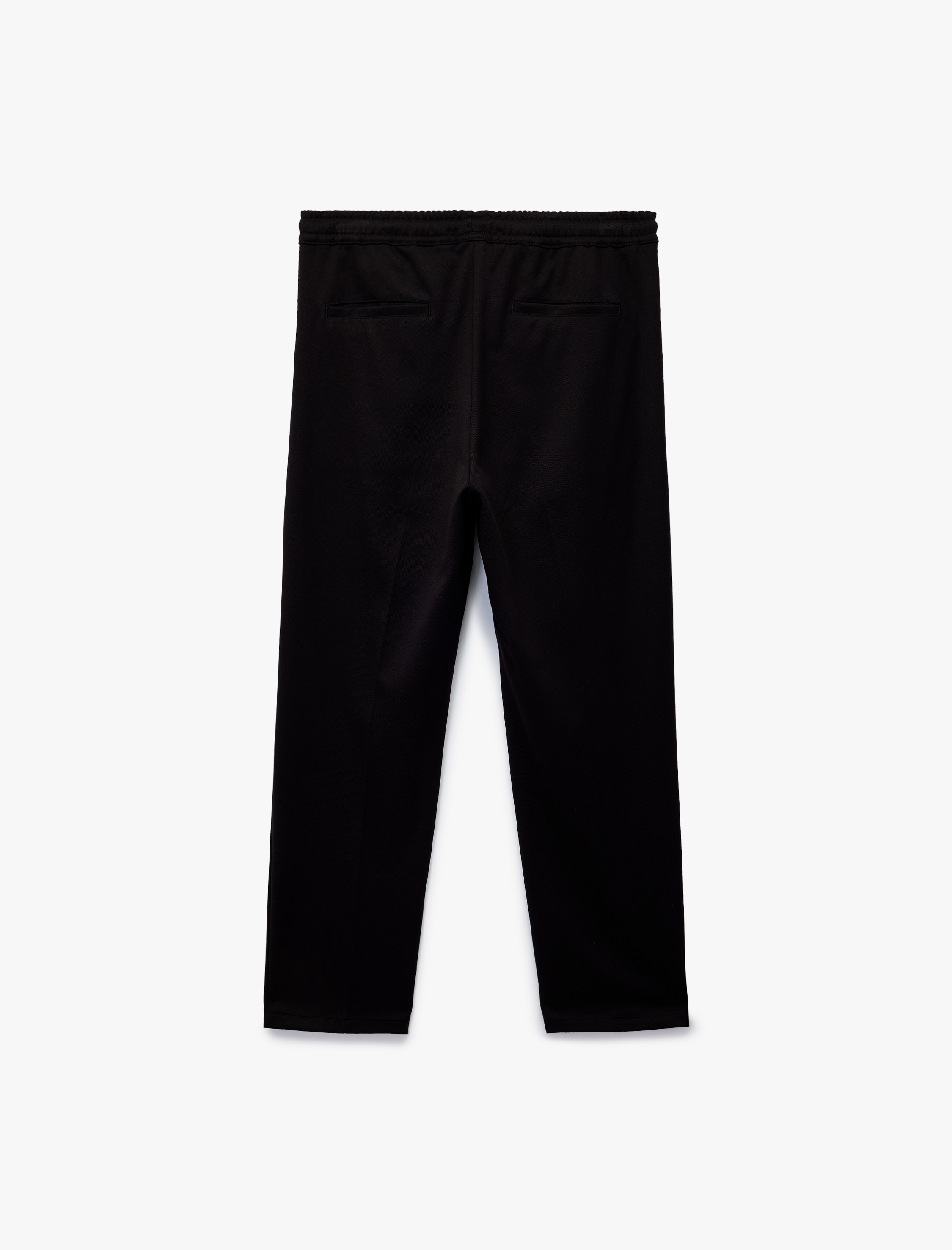   Viskon Karışımlı Cep Detaylı Rahat Kesim Beli Bağcıklı Pantolon