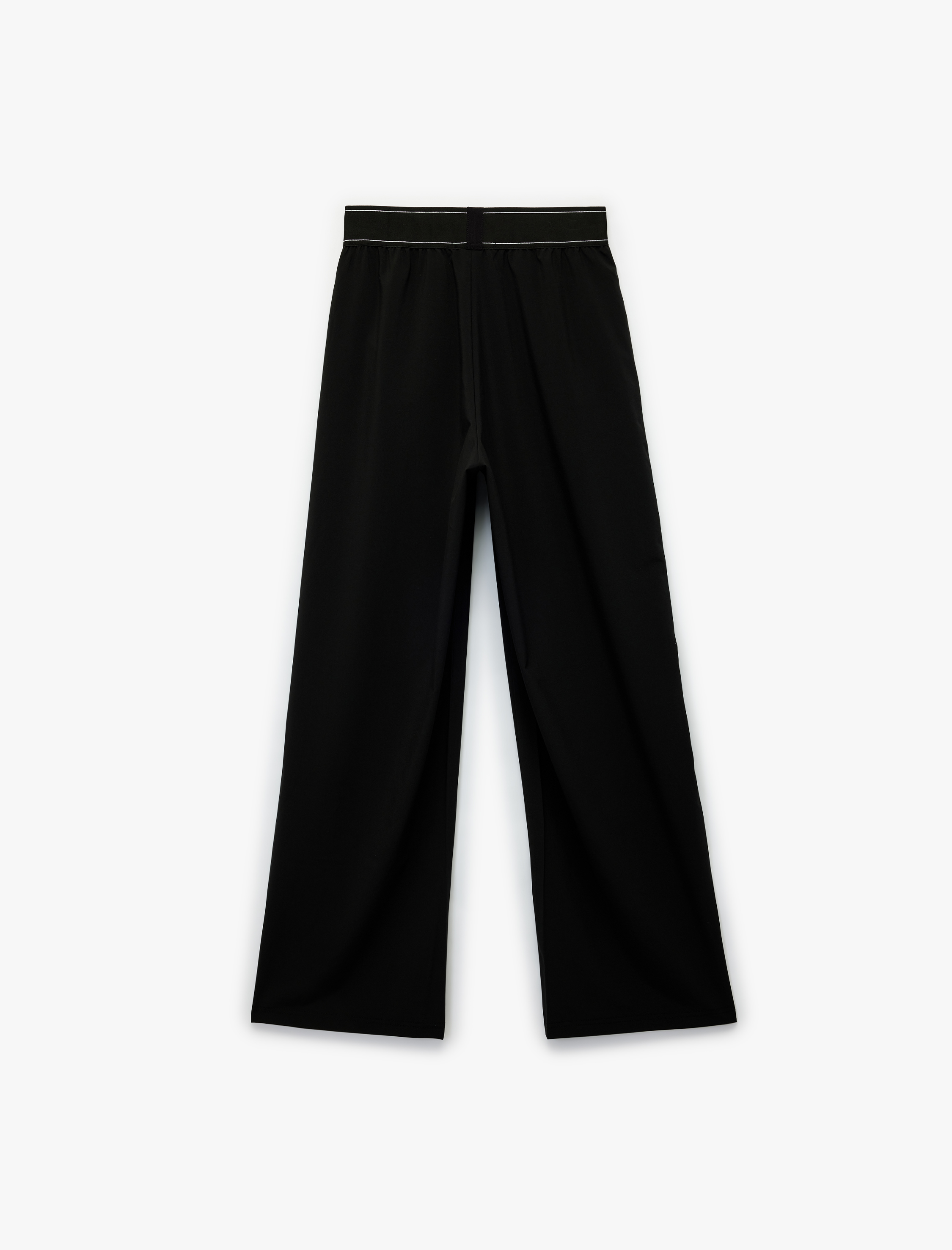   Rahat Kalıp Beli Lastikli Şerit Detaylı Geniş Paça Spor Eşofman Altı