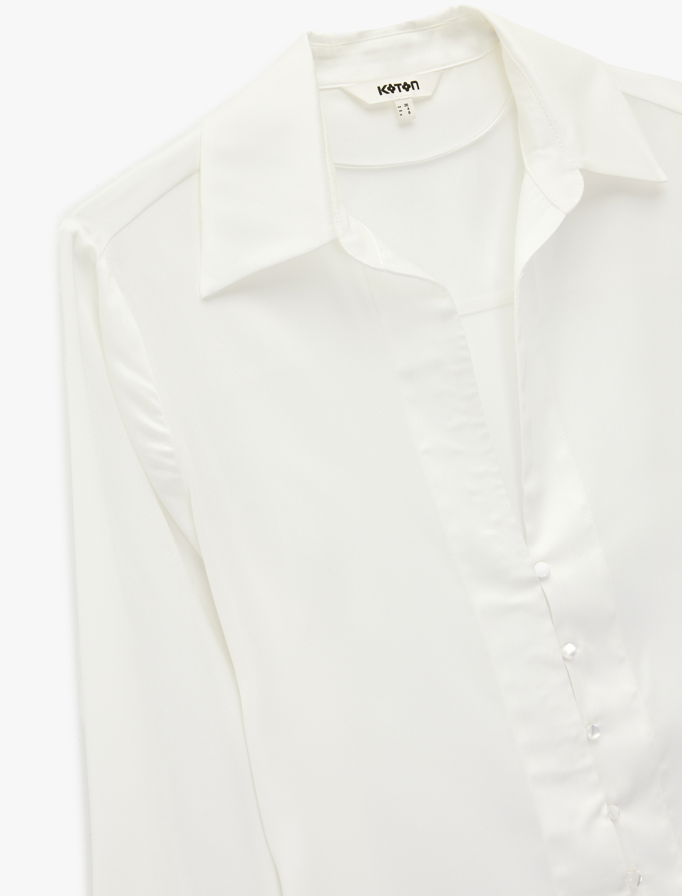   Bol Kalıp Düğmeli Klasik Yaka Uzun Kollu Gömlek