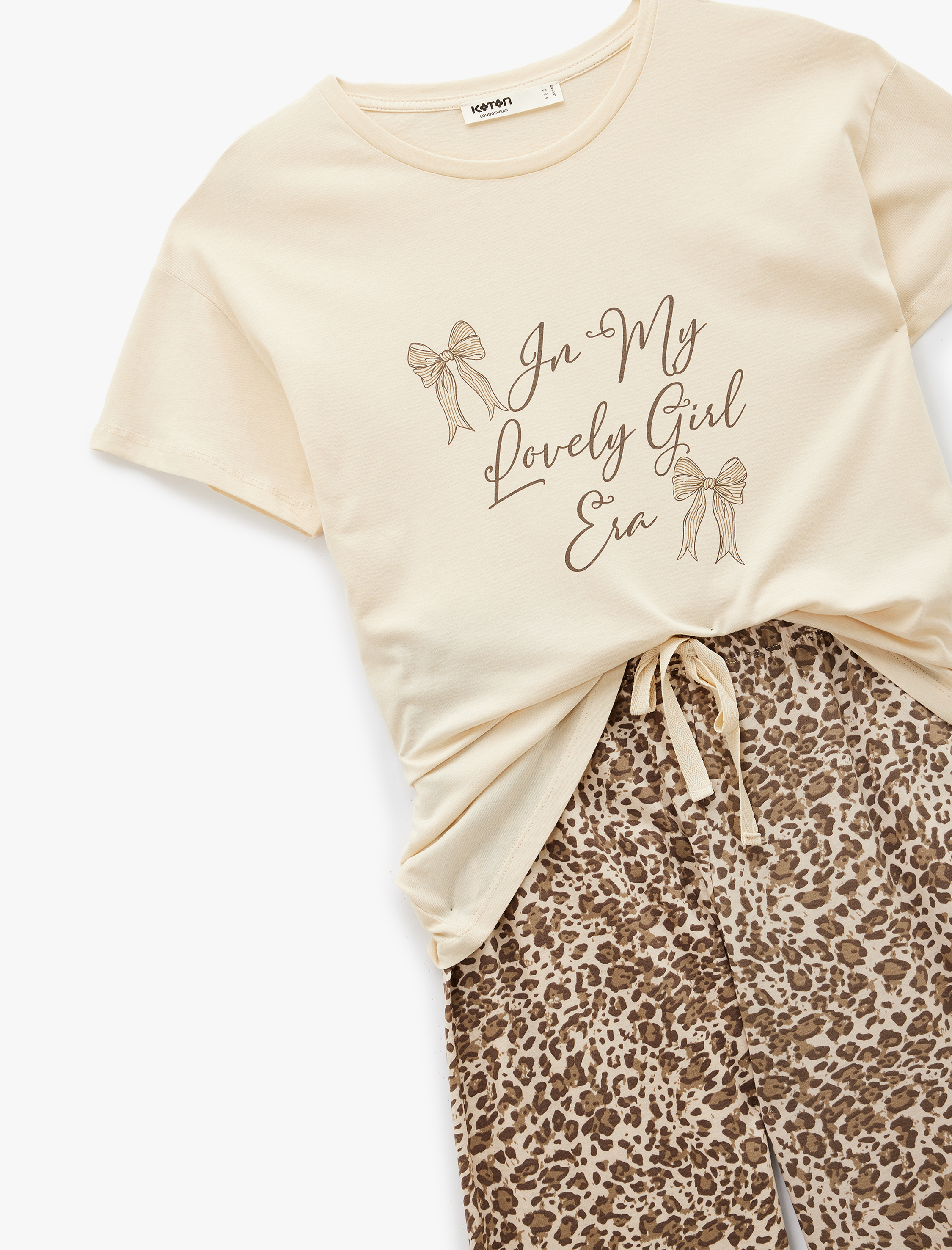   Rahat Kalıp Pamuklu Örme Pijama Takımı