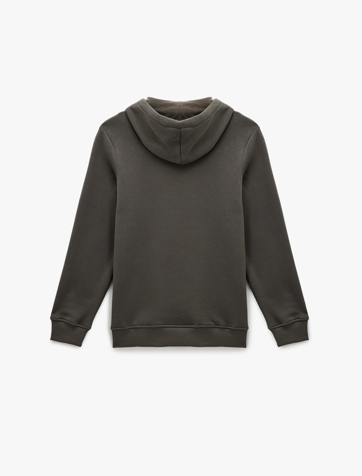  Uzun Kollu Kapşonlu Kanguru Cepli Lisanslı Snoopy Baskılı Sweatshirt