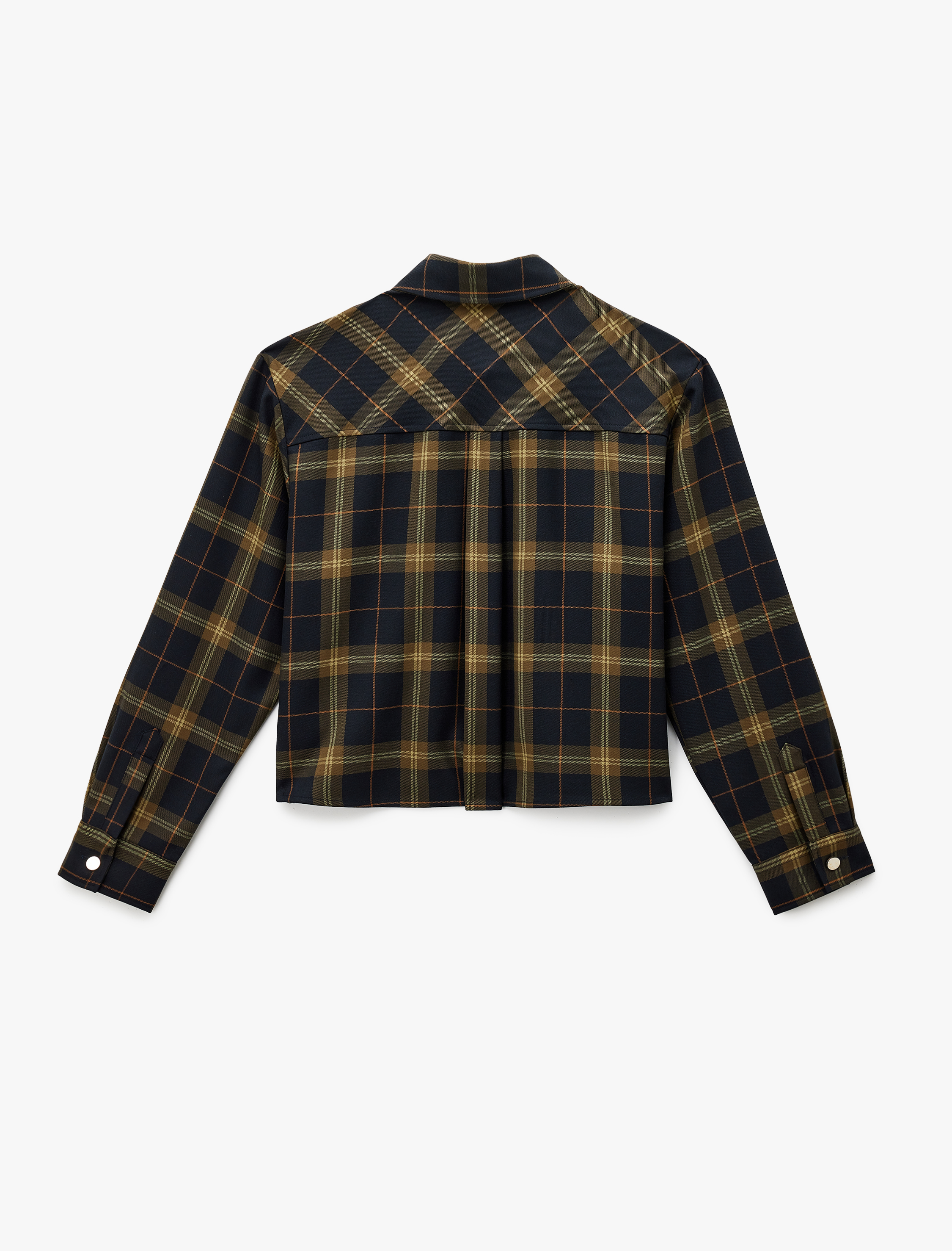   Regular Fit Cep Detaylı Uzun Kollu Ekose Gömlek