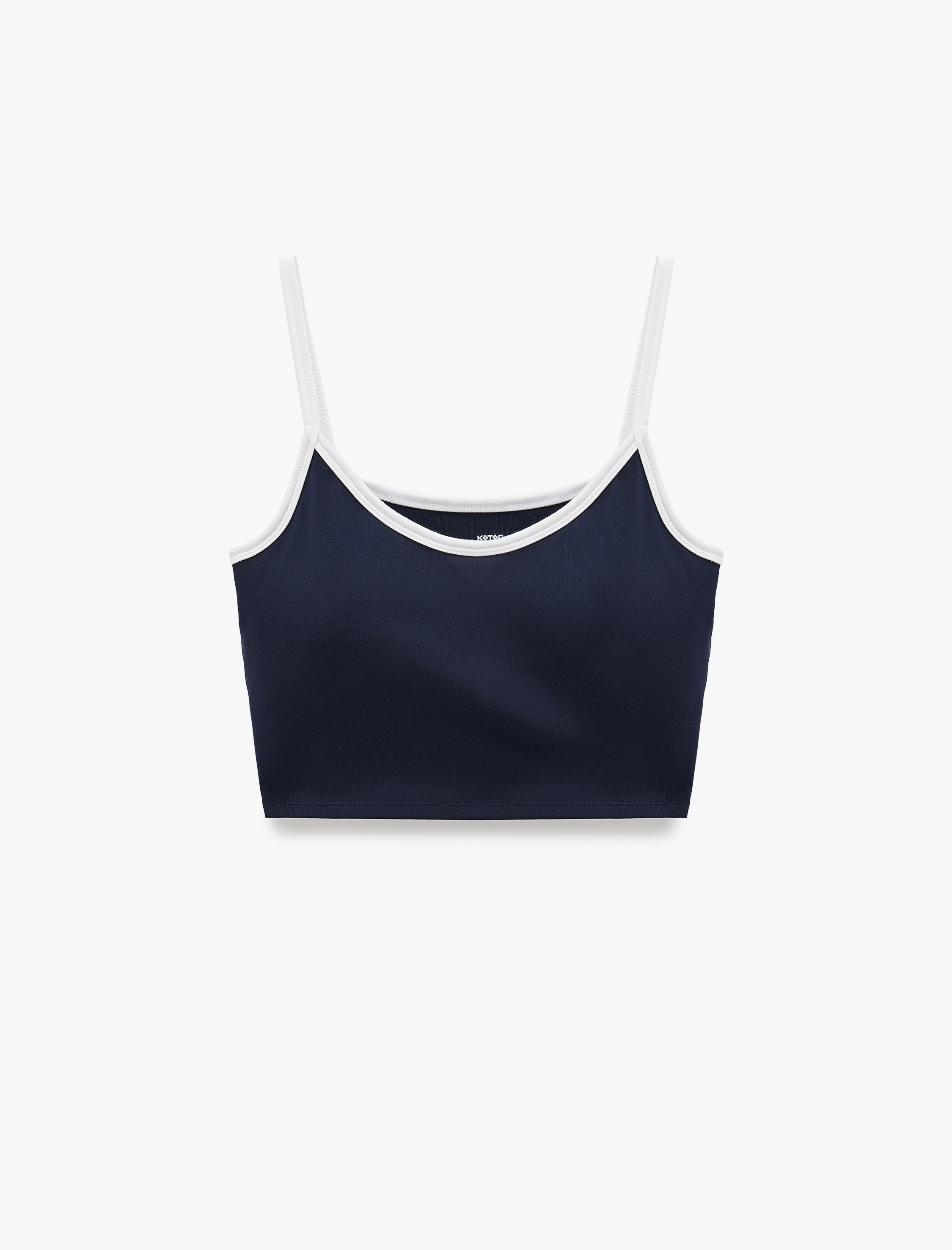   Slim Fit İnce Askılı Biyeli Kolsuz Sporcu Atleti