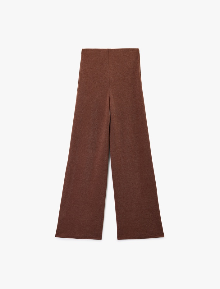  Yüksek Bel Geniş Paça Pantolon