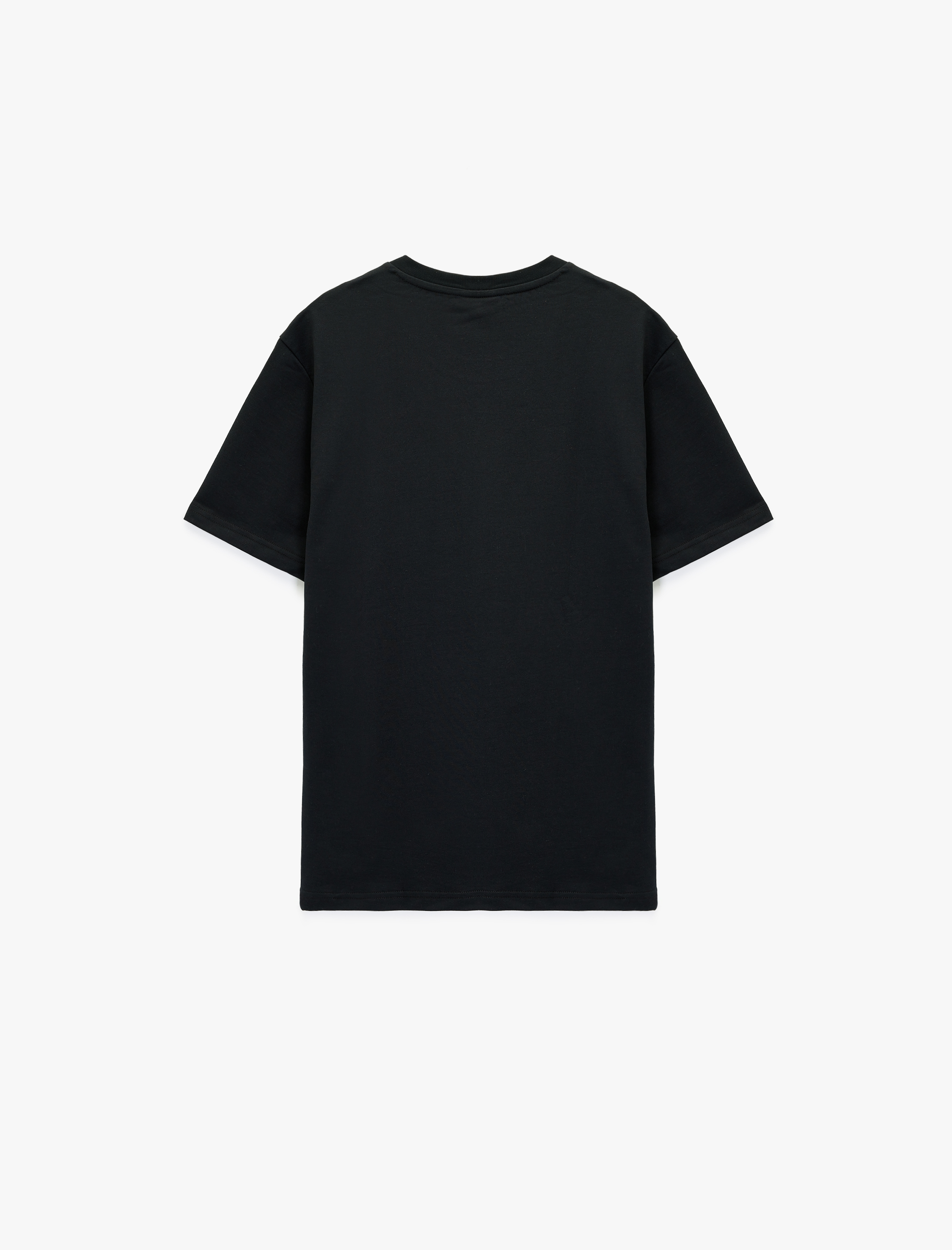   Rahat Kesim Kısa Kollu Baskılı Spor Tişört