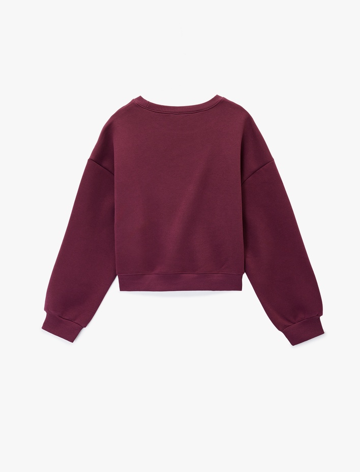  Regular Fit Üç İplik Uzun Kollu Bisiklet Yaka Basic Sweatshirt