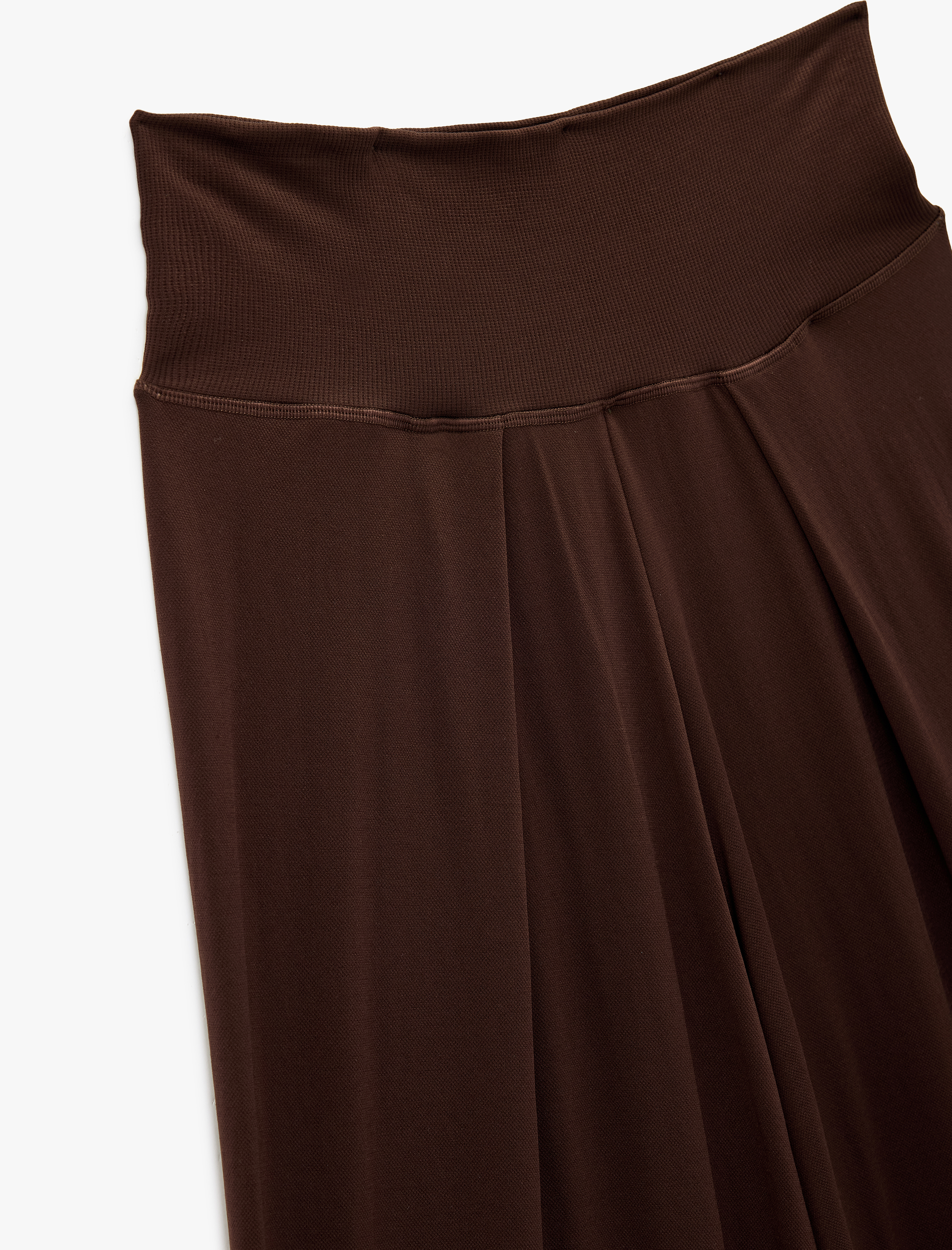   Lastikli Yüksek Bel Geniş Paça Dökümlü Spor Eşofman Altı