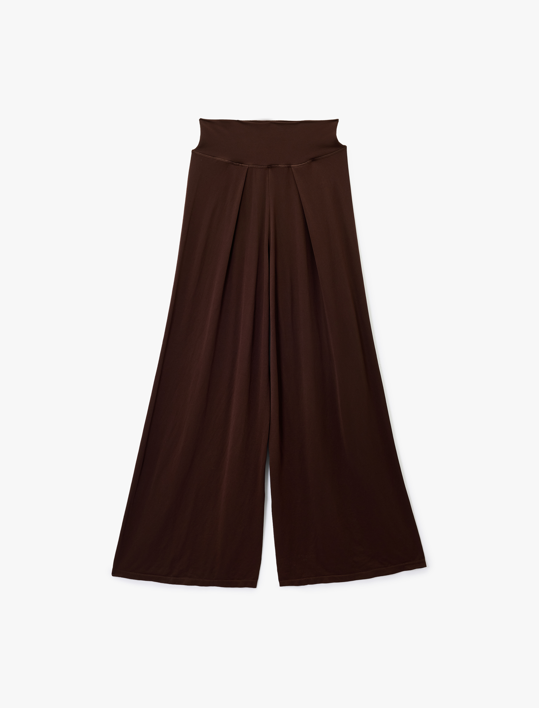   Lastikli Yüksek Bel Geniş Paça Dökümlü Spor Eşofman Altı