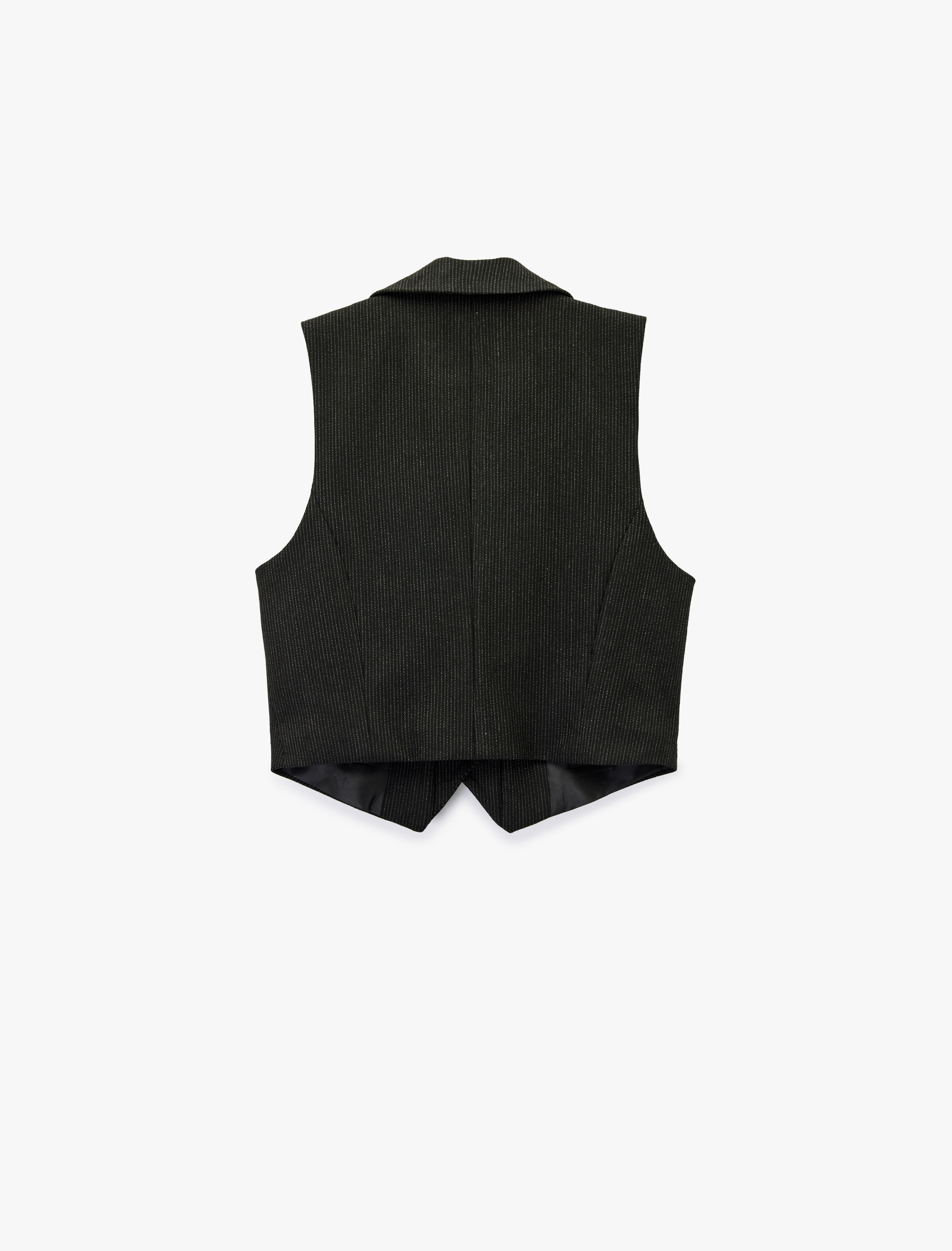   Cep Detaylı V Yaka Düğmeli Kolsuz Yelek