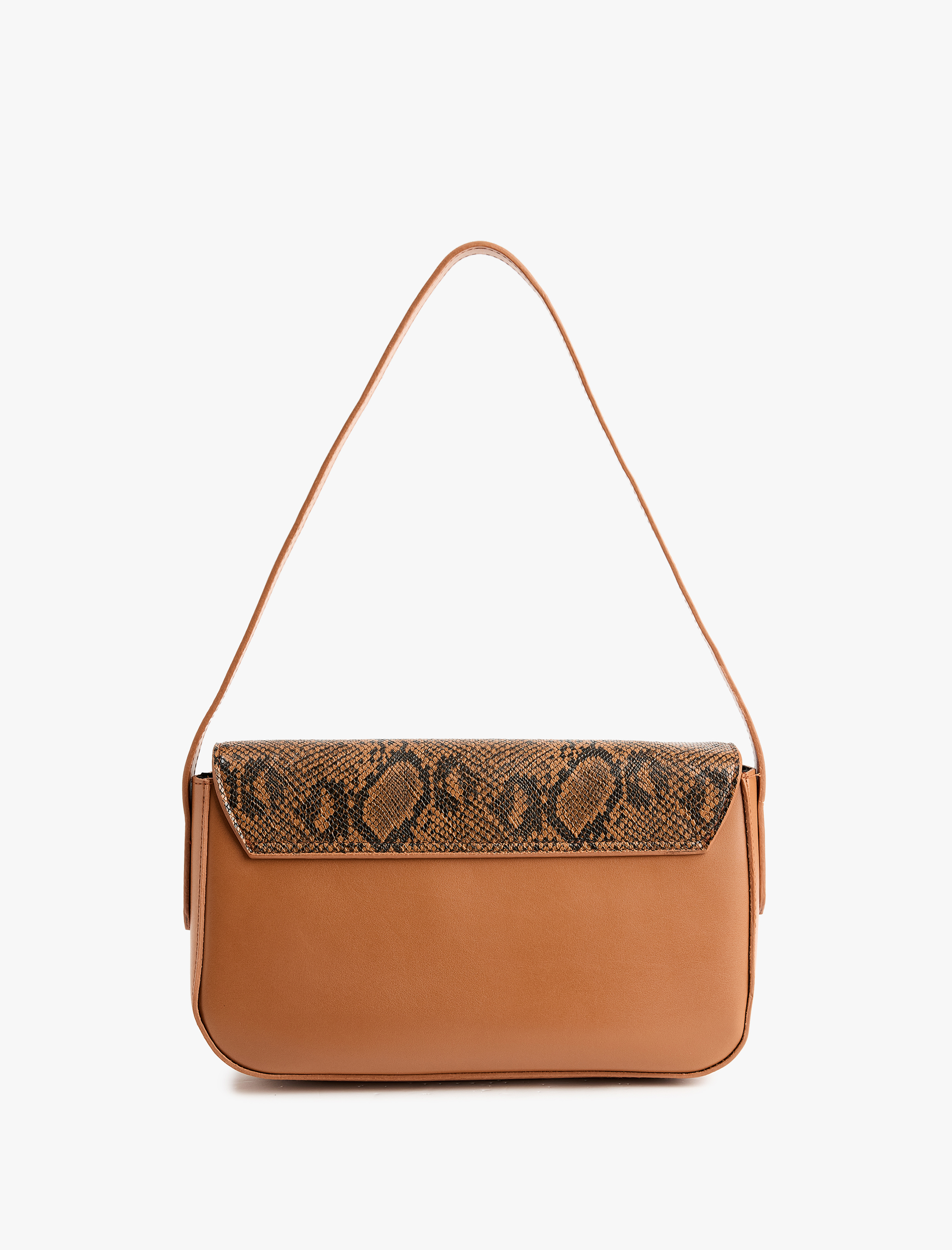  Kadın Suni Yılan Derisi Detaylı Askılı Omuz Çantası