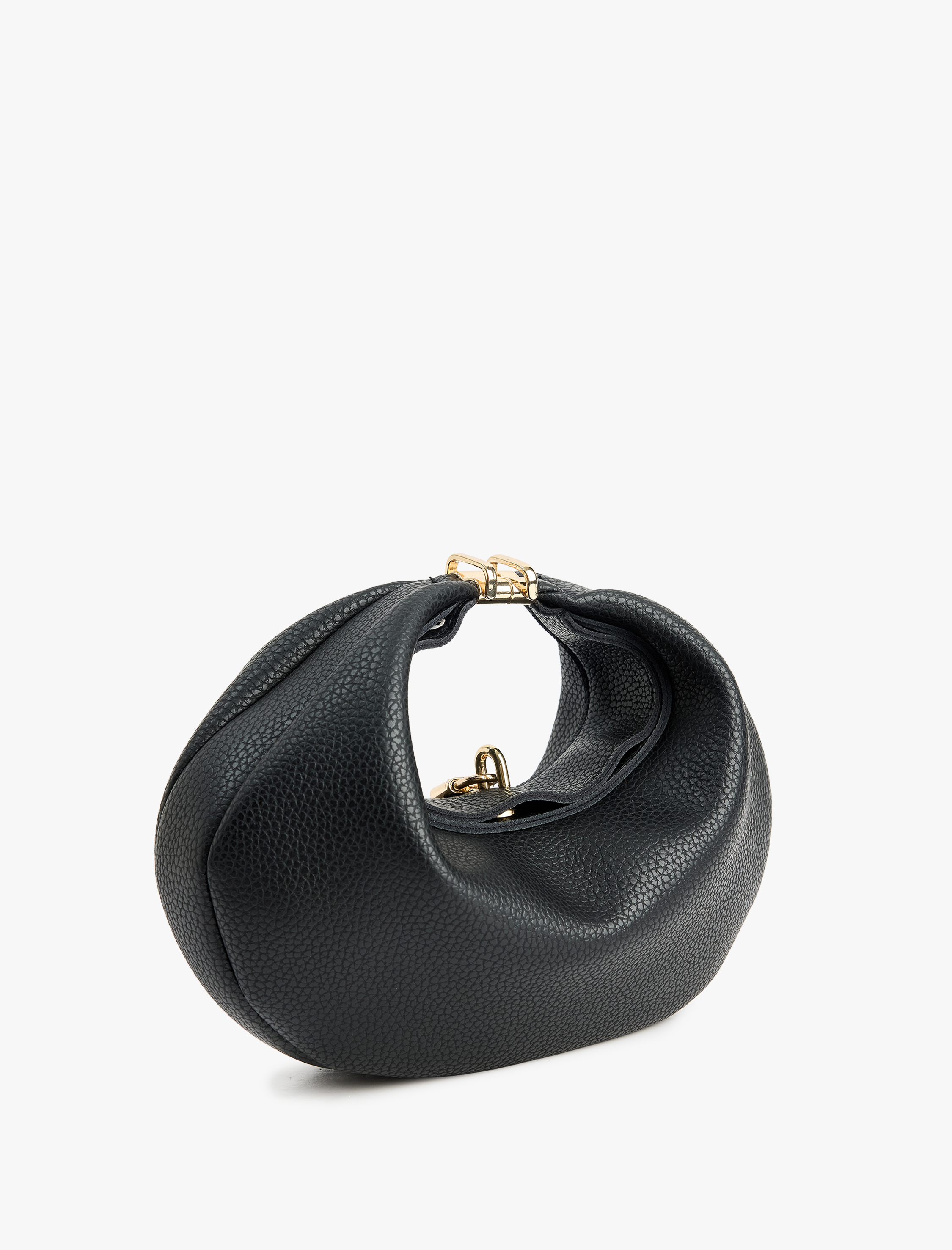  Kadın Suni Deri Metal Aksesuarlı Fermuarlı El ve Omuz Çantası