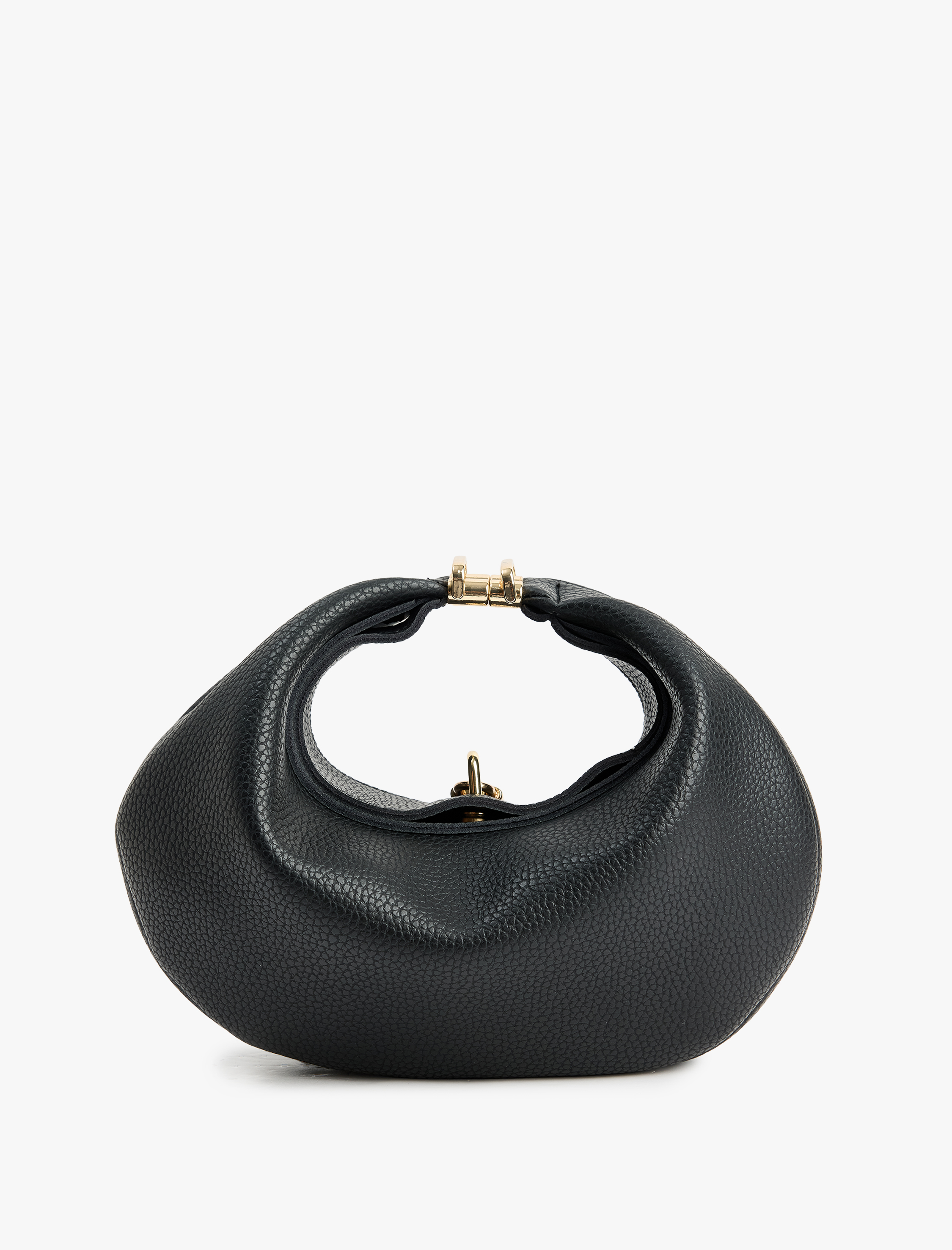  Kadın Suni Deri Metal Aksesuarlı Fermuarlı El ve Omuz Çantası