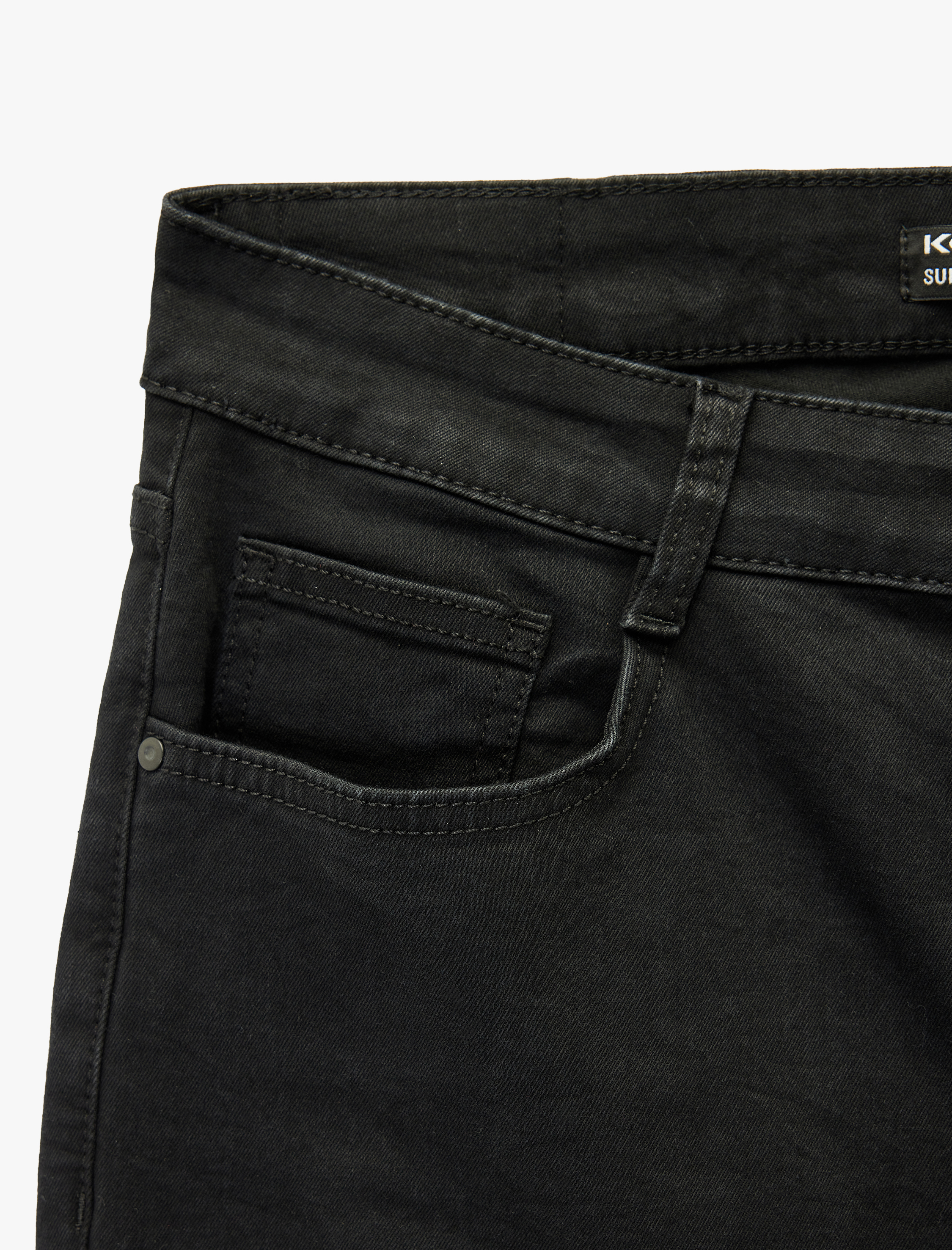   Normal Bel Pamuklu Cepli Super Skinny Fit Jean Pantolon