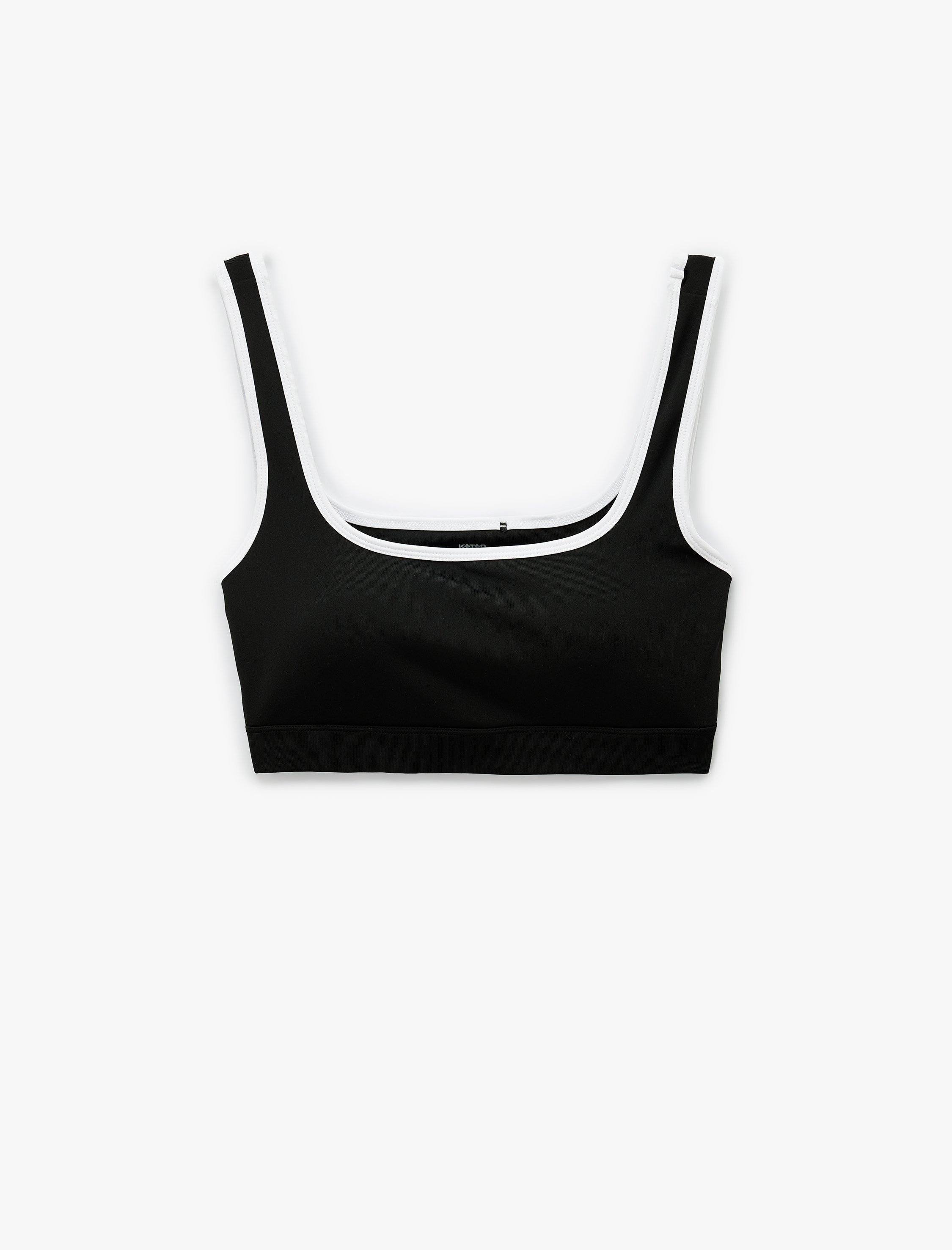   Slim Fit Kare Yaka Biyeli Kolsuz Sporcu Sütyeni