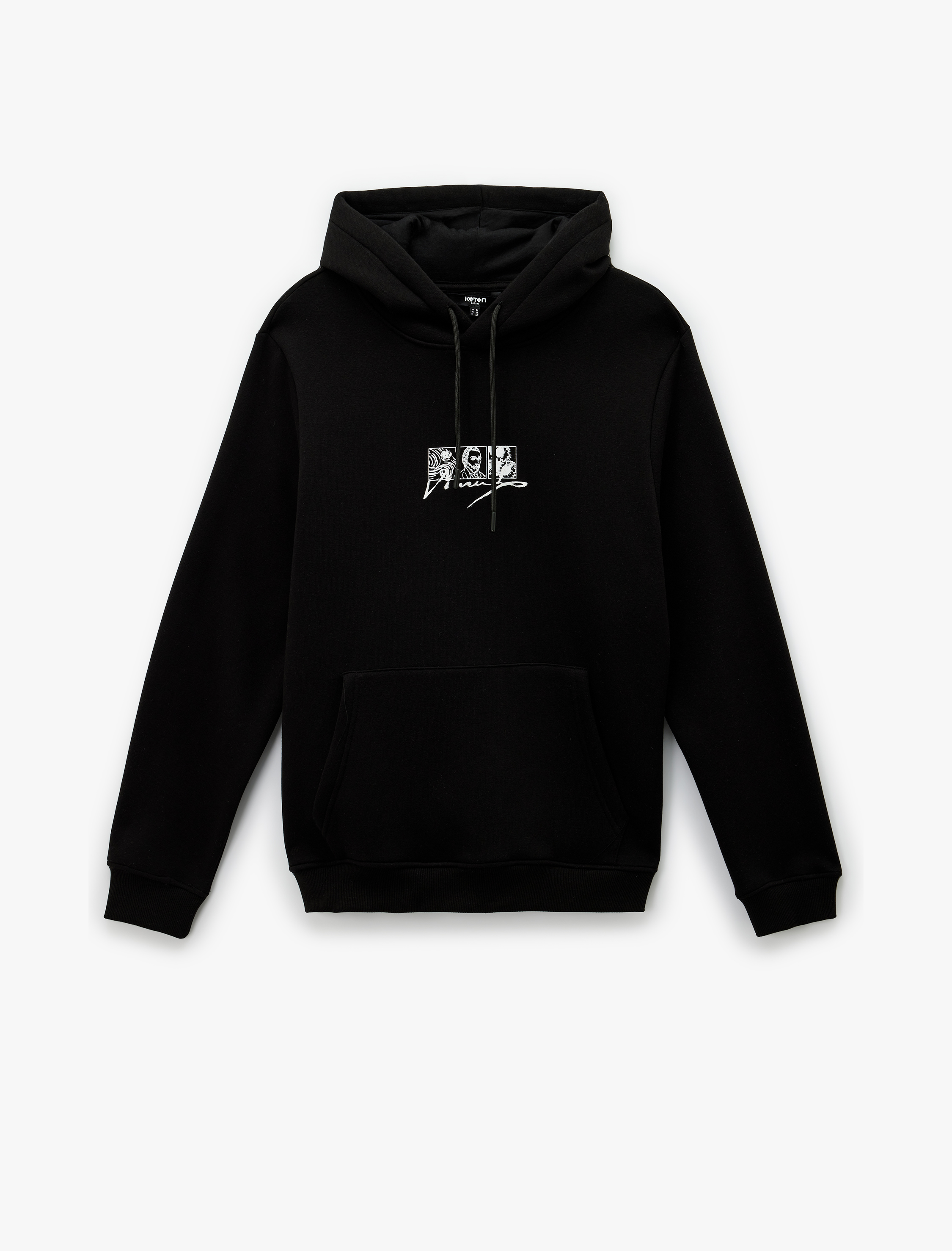   Uzun Kollu Kapşonlu Lisanslı Van Gogh Baskılı Sweatshirt