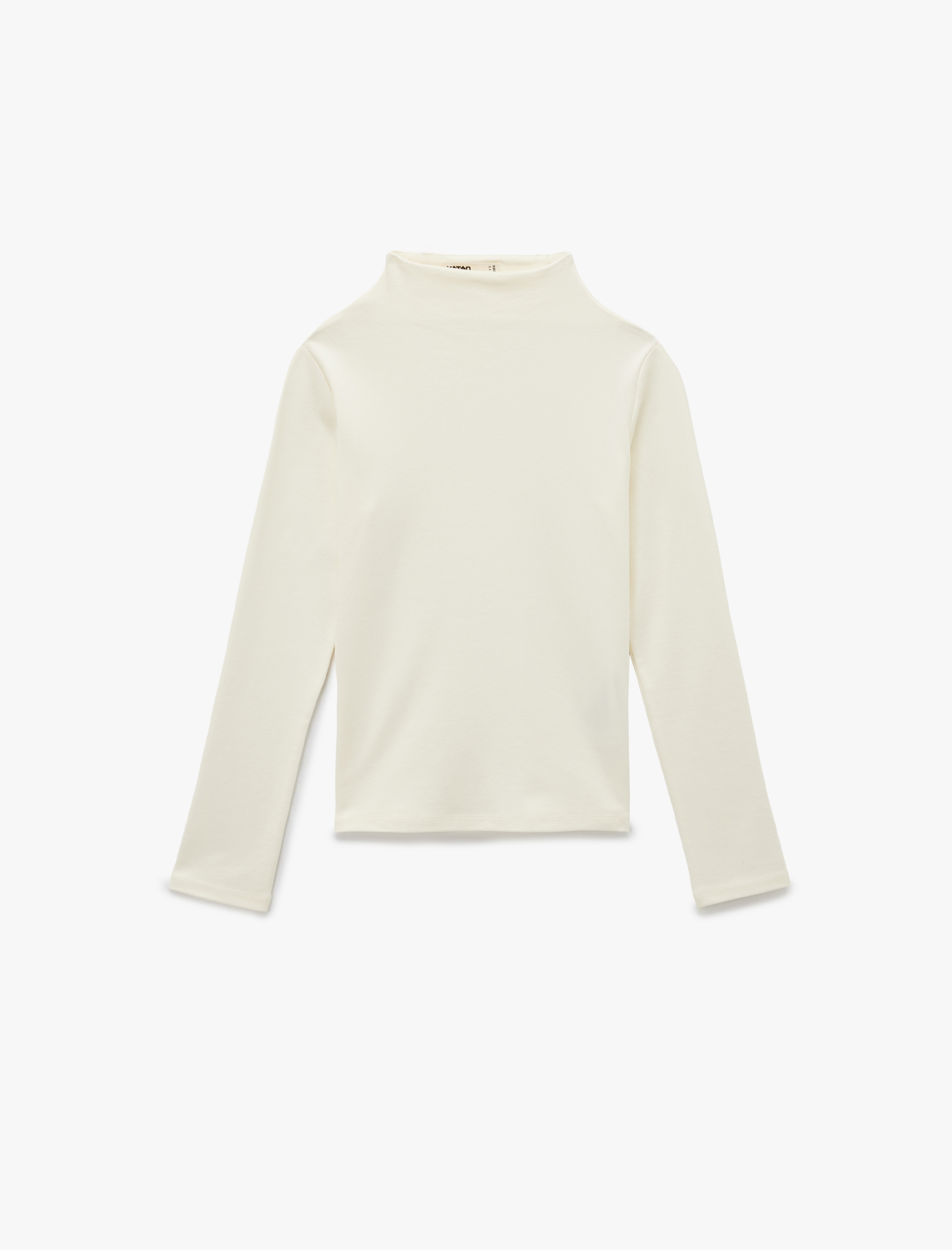   Koton X Sibil Çetinkaya - Pamuklu Slim Fit Uzun Kollu Dik Yaka Body