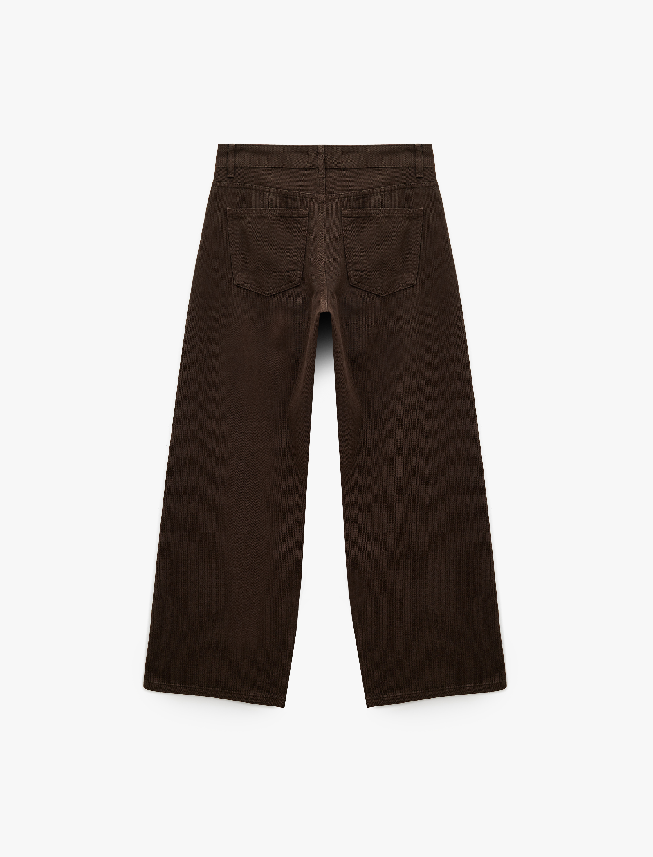   Cepli Pamuklu Leopar Desenli Taş İşlemeli Jean Pantolon - Loose Fit Jean