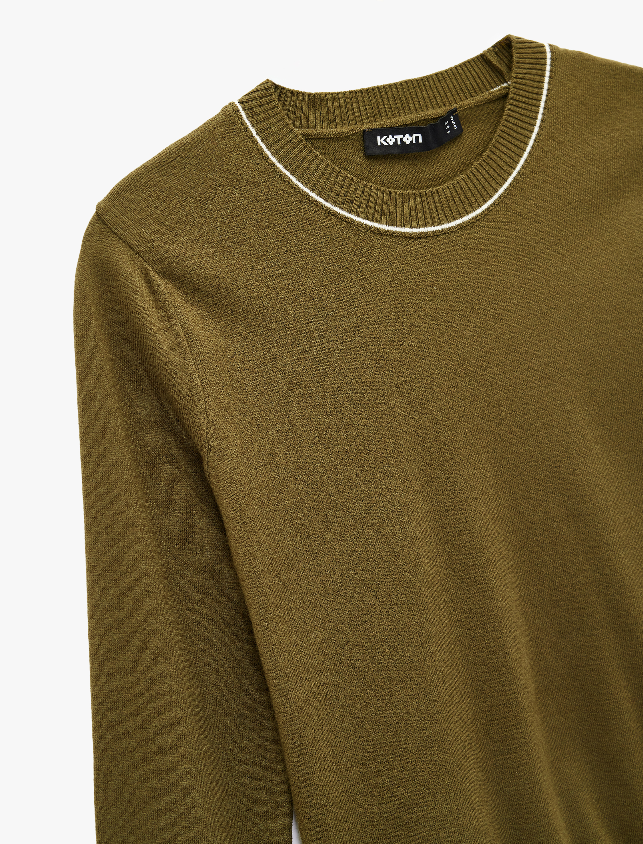   Kısa Kollu Bisiklet Yaka Triko Kazak