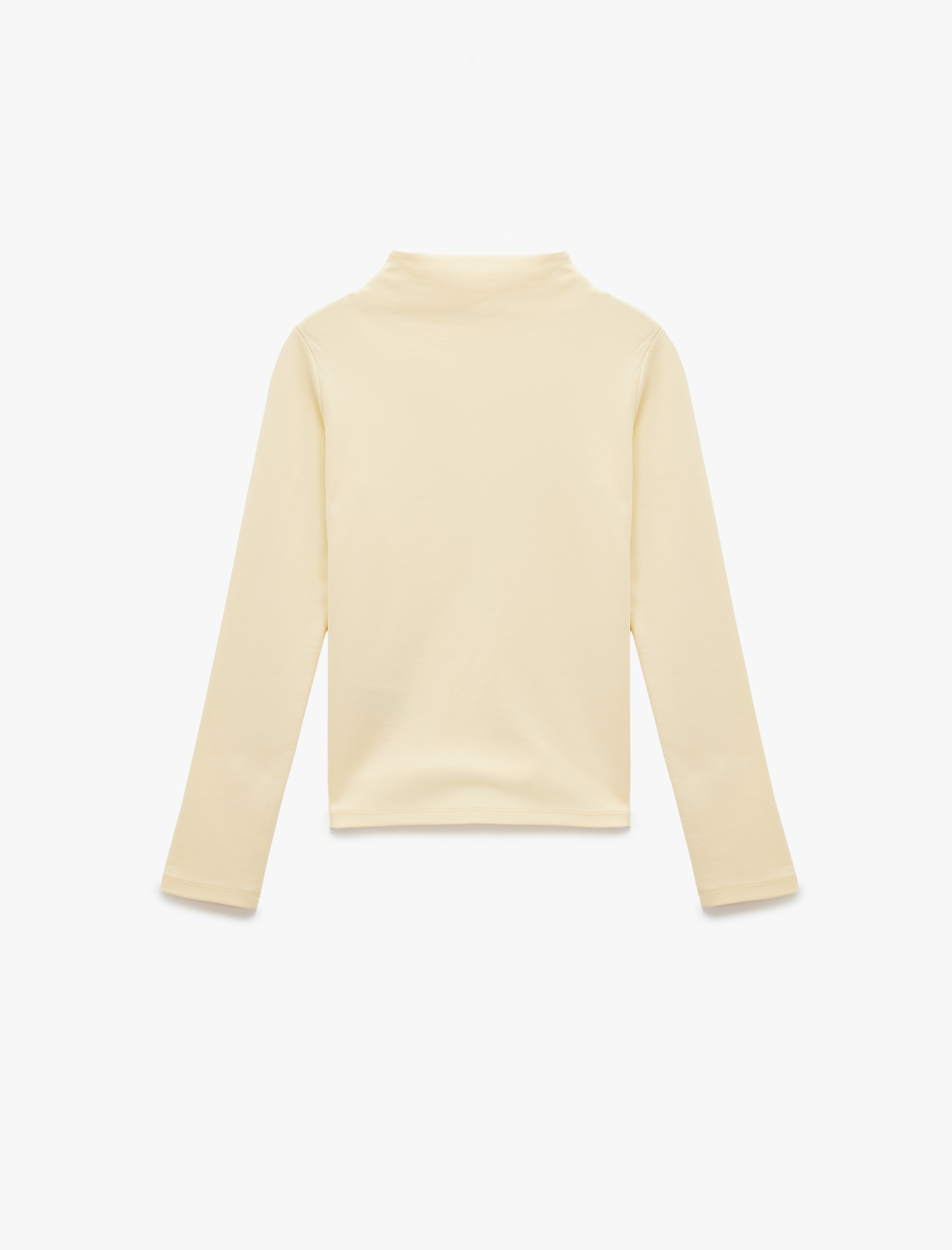   Koton X Sibil Çetinkaya - Pamuklu Slim Fit Uzun Kollu Dik Yaka Body