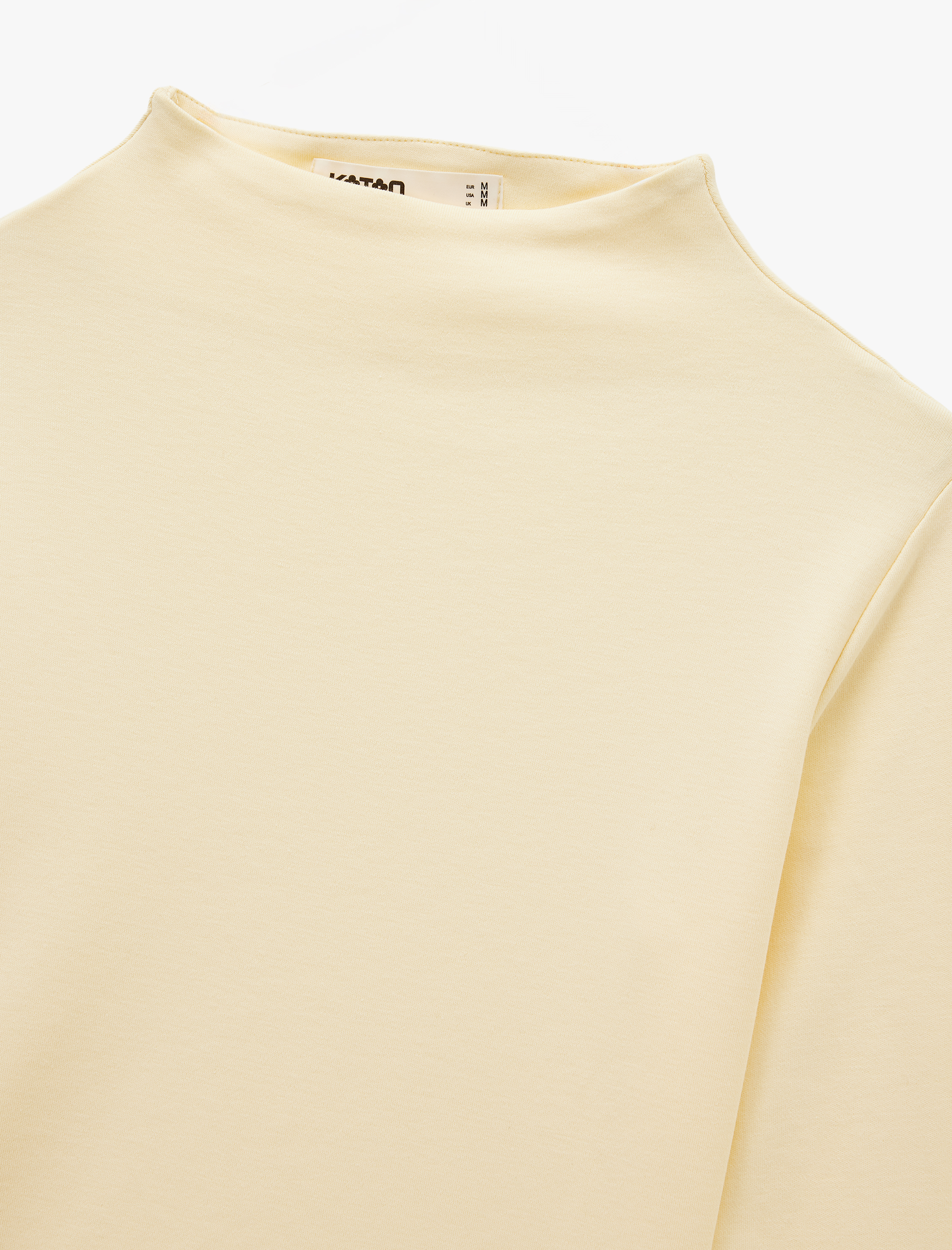   Koton X Sibil Çetinkaya - Pamuklu Slim Fit Uzun Kollu Dik Yaka Body