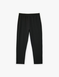 Regular Fit Cepli Beli Lastikli Spor Eşofman Altı