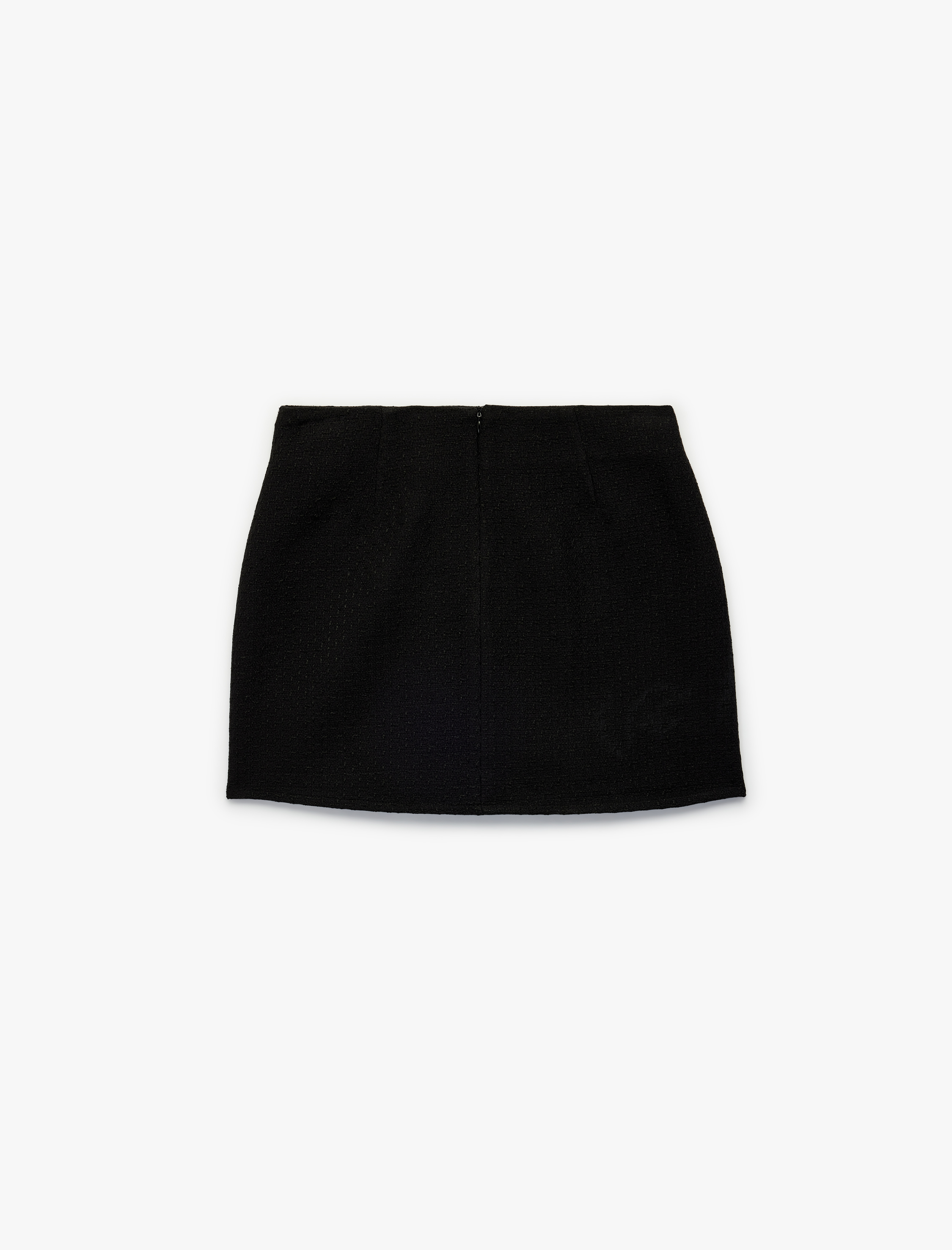   Slim Fit A Kesim Mini Tüvit Etek