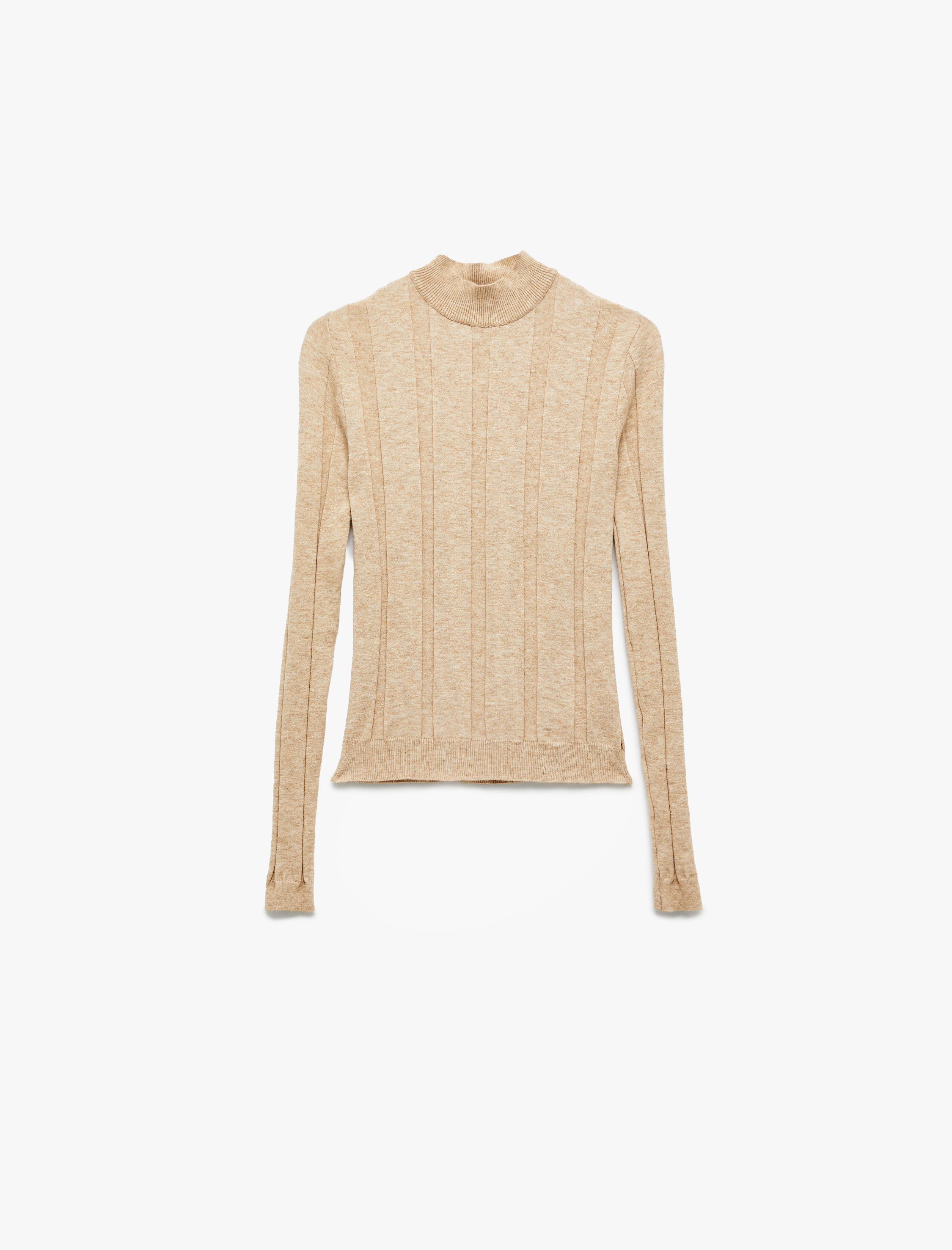   Dik Yaka Uzun Kollu Triko Kazak