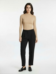 Dik Yaka Uzun Kollu Triko Kazak