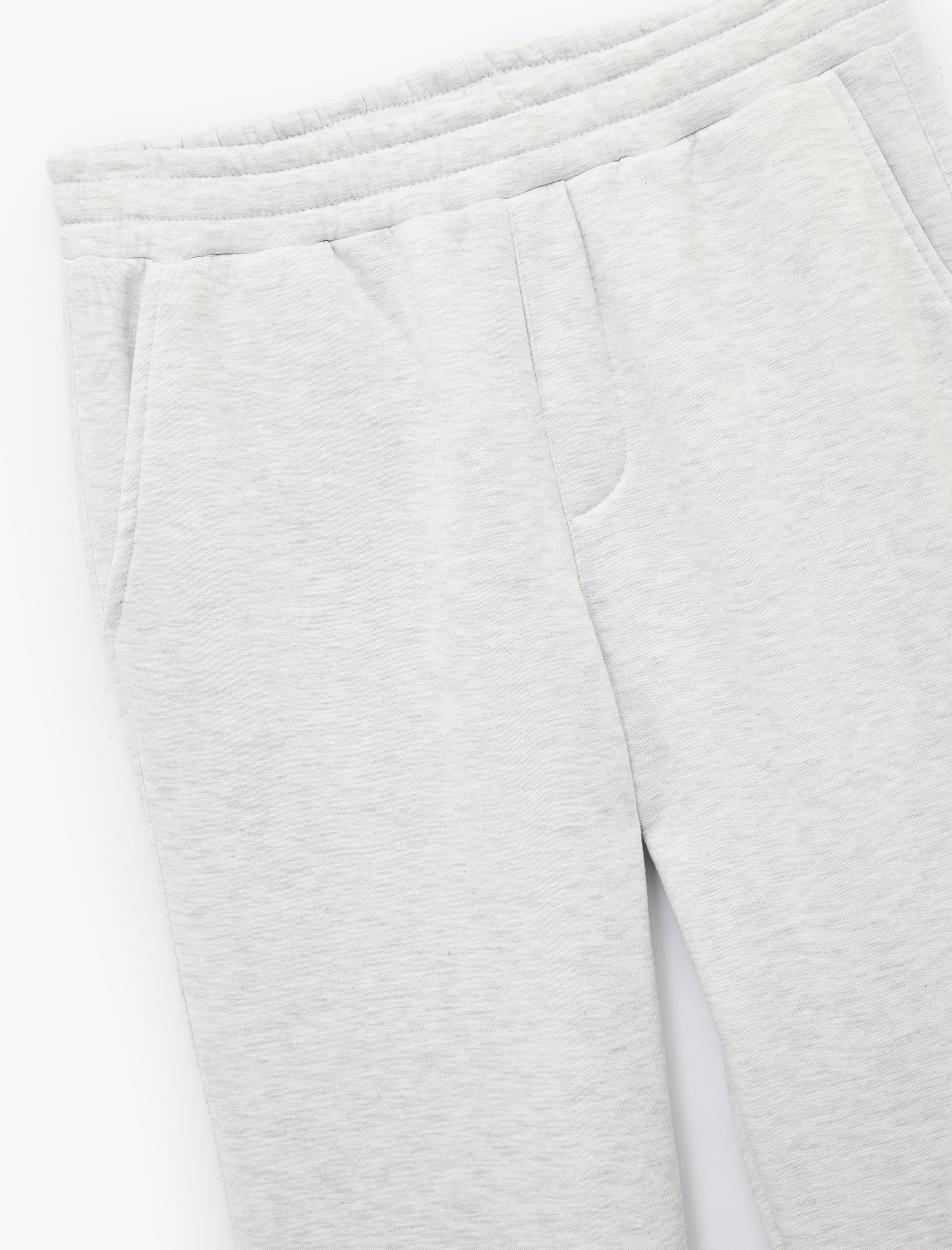   Straight Fit Cep Detaylı Şardonlu Beli Lastikli Kışlık Eşofman Altı