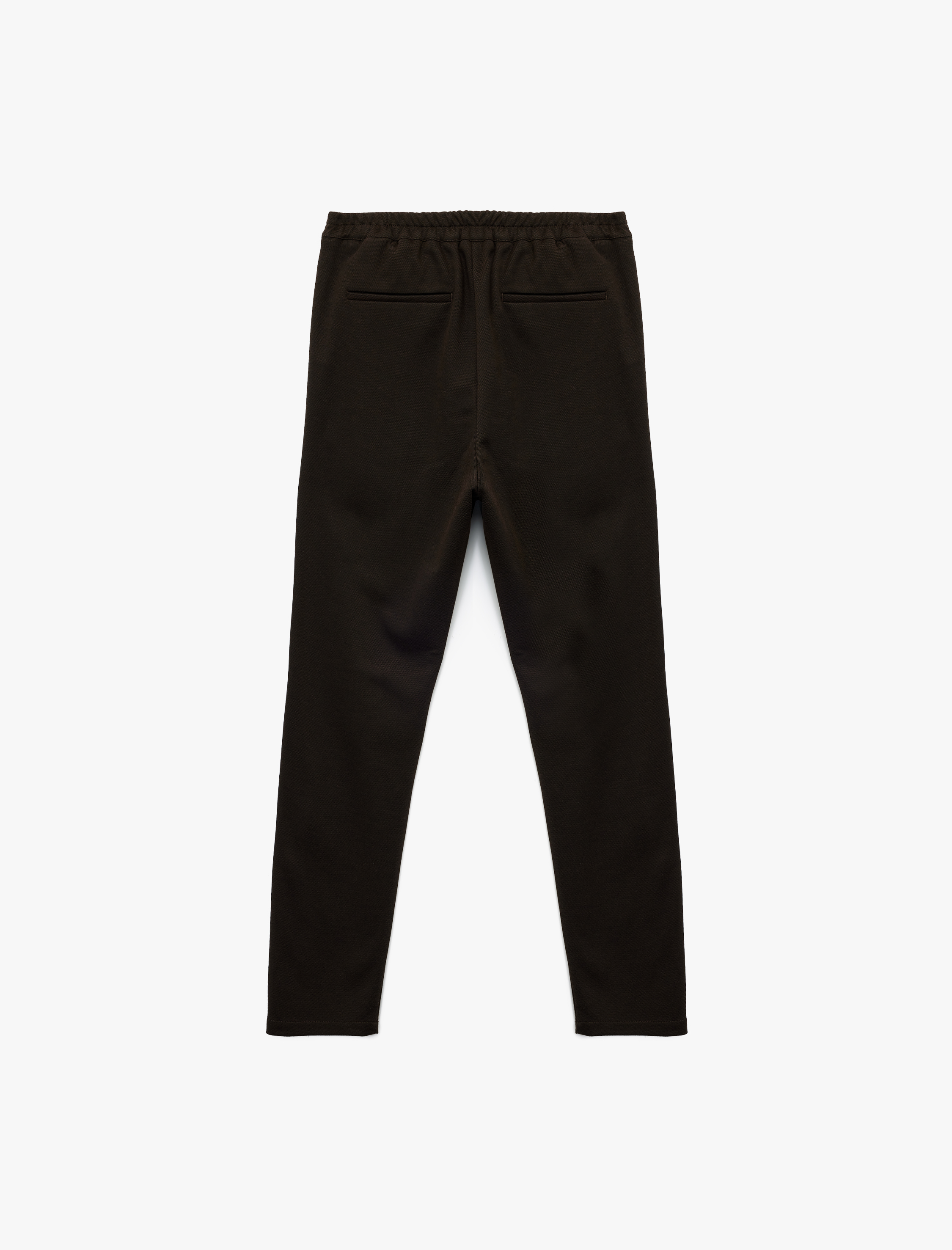   Viskon Karışımlı Cep Detaylı Pike Kumaş Düğmeli Pantolon