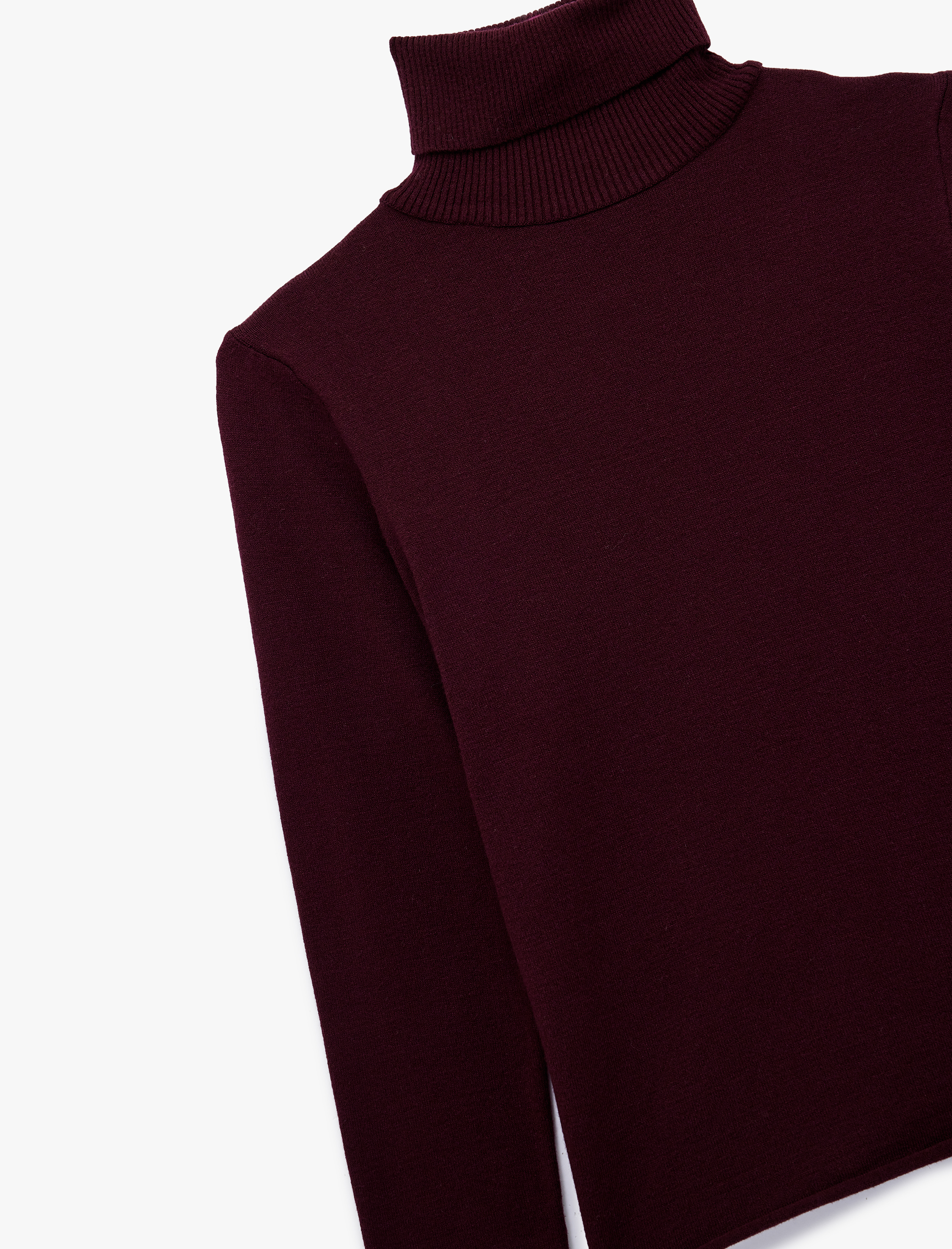   Uzun Kollu Balıkçı Yaka Triko Kazak