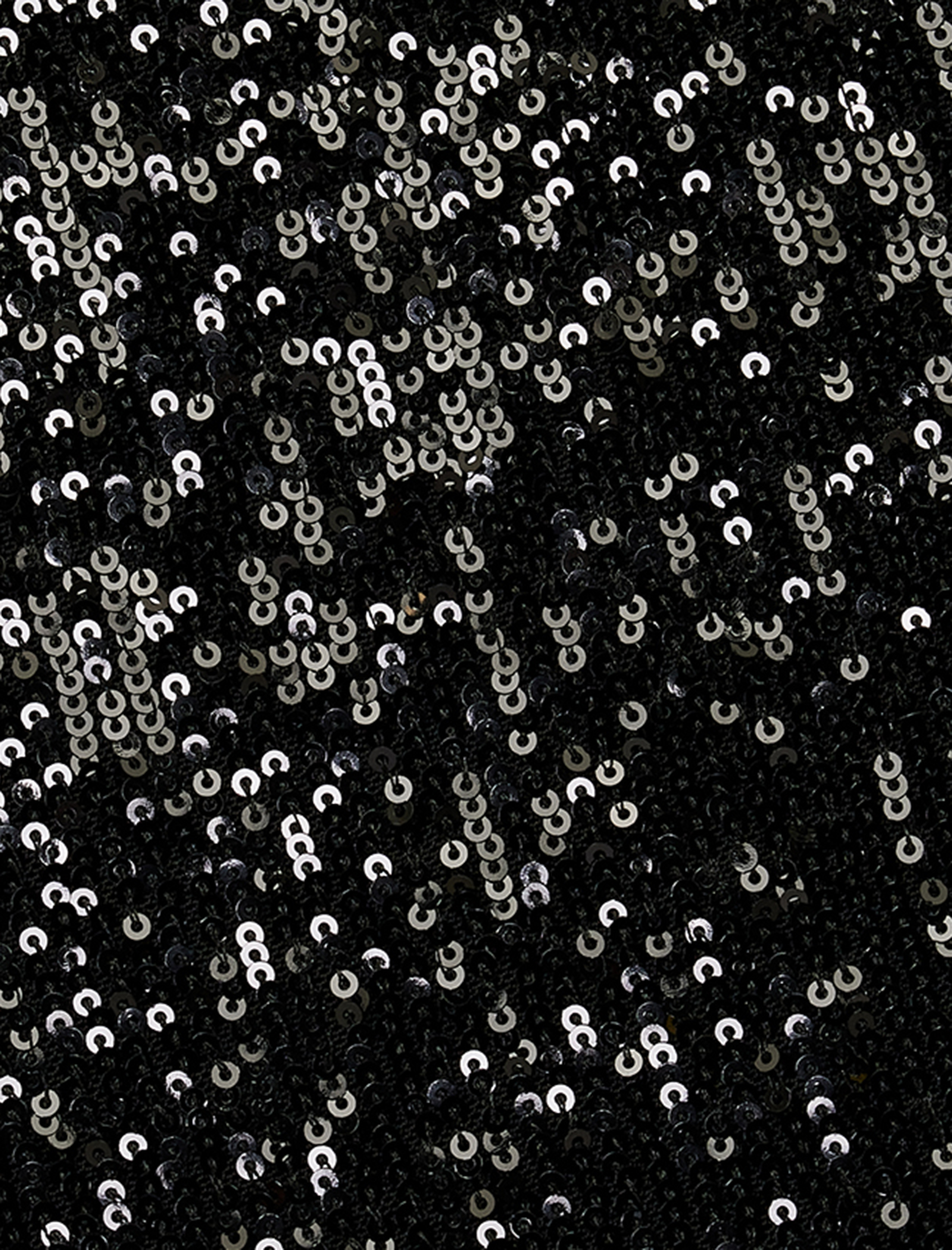   Kısa Kollu Bisiklet Yaka Pullu Payetli Abiye Bluz