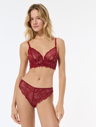 Dantel Detaylı Rahat Kalıp Brazilian Külot