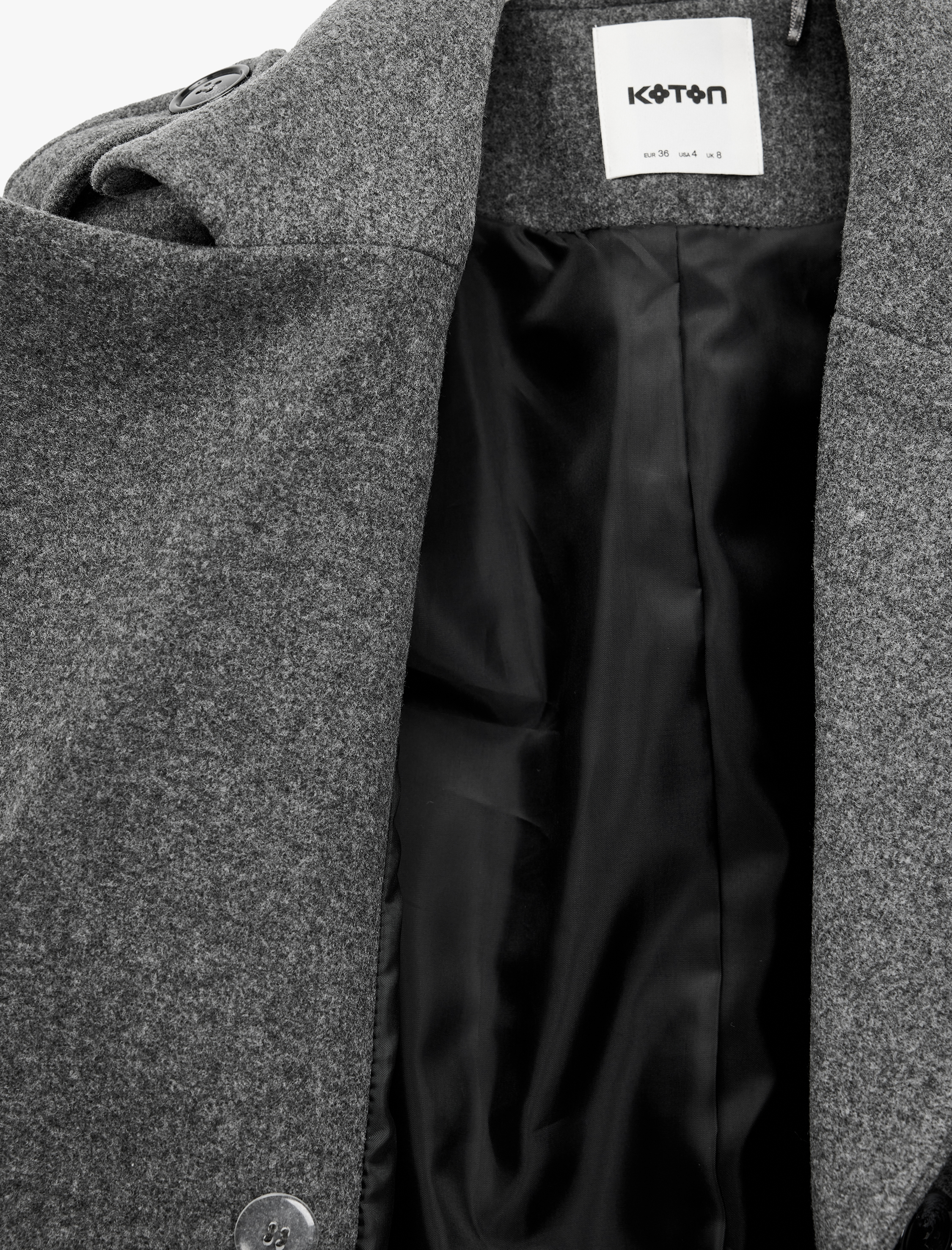   Trenç Kaban Kaşe Cepli Kemerli Kruvaze Uzun Kollu