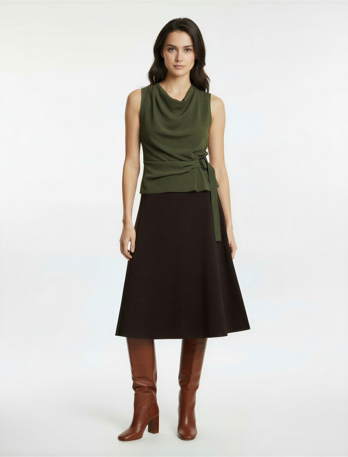  Koton X Melis Ağazat - A Kesim Midi Etek