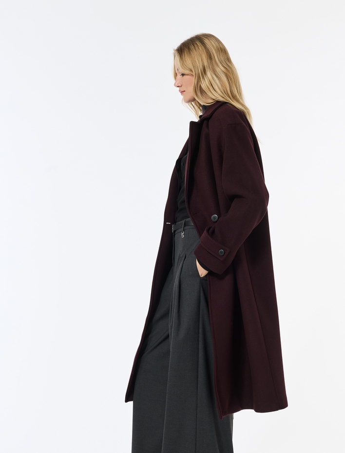  Oversize Kaban Kaşe Uzun Kollu Cepli Düğmeli Kruvaze