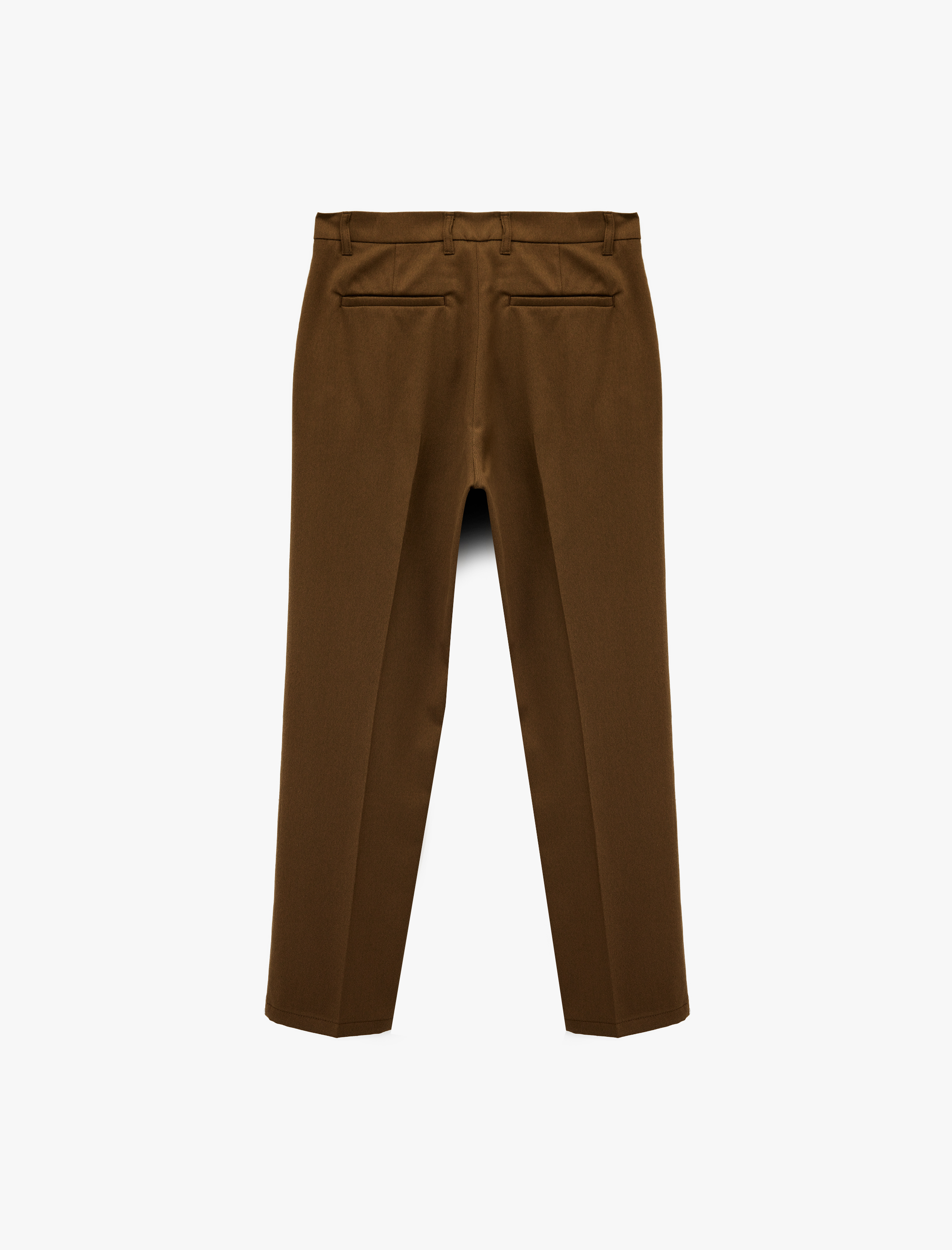   Rahat Kalıp Viskon Karışımlı Cepli Pileli Kumaş Pantolon