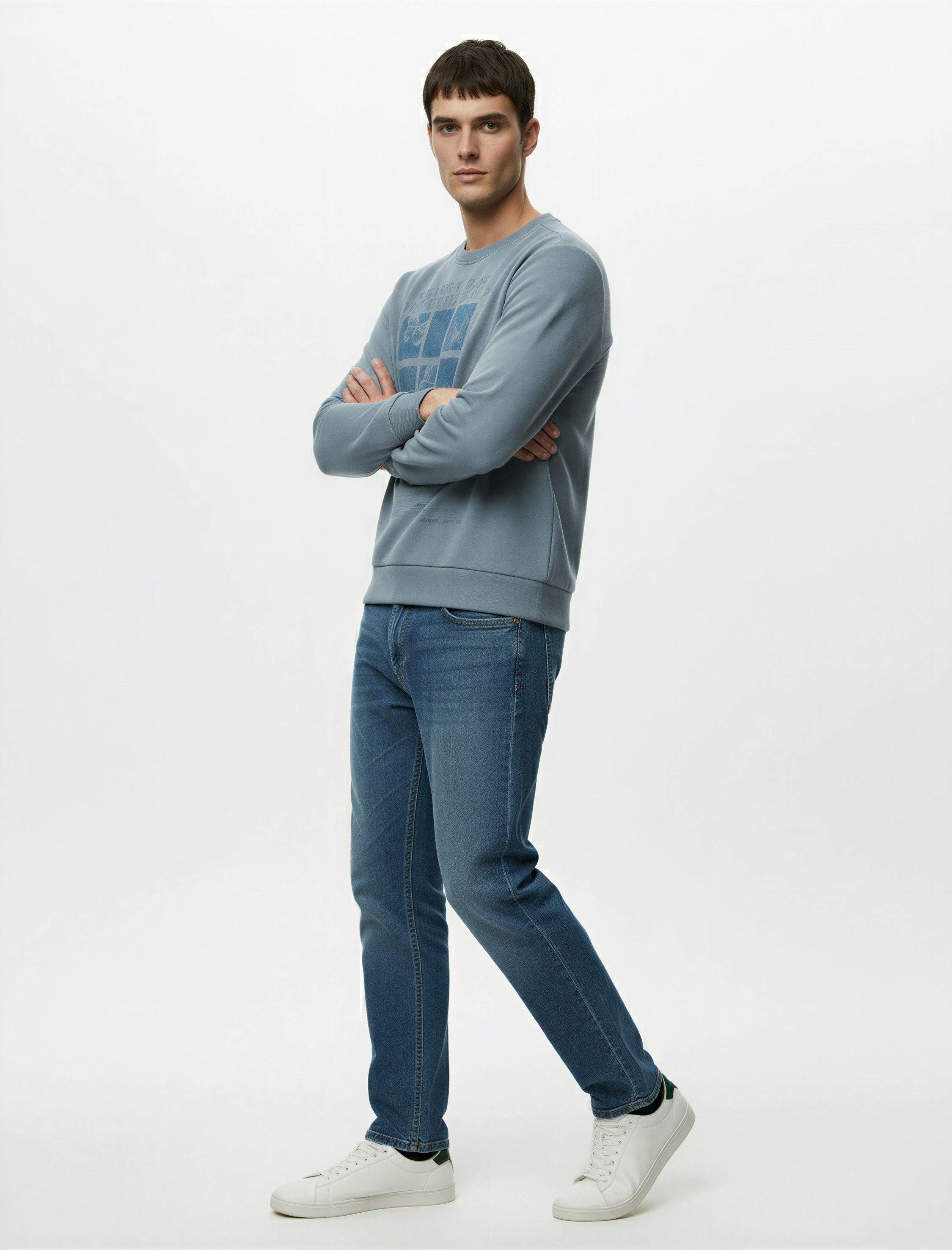   Normal Bel Pamuklu Straight Fit Jean Pantolon -  Mark Jean