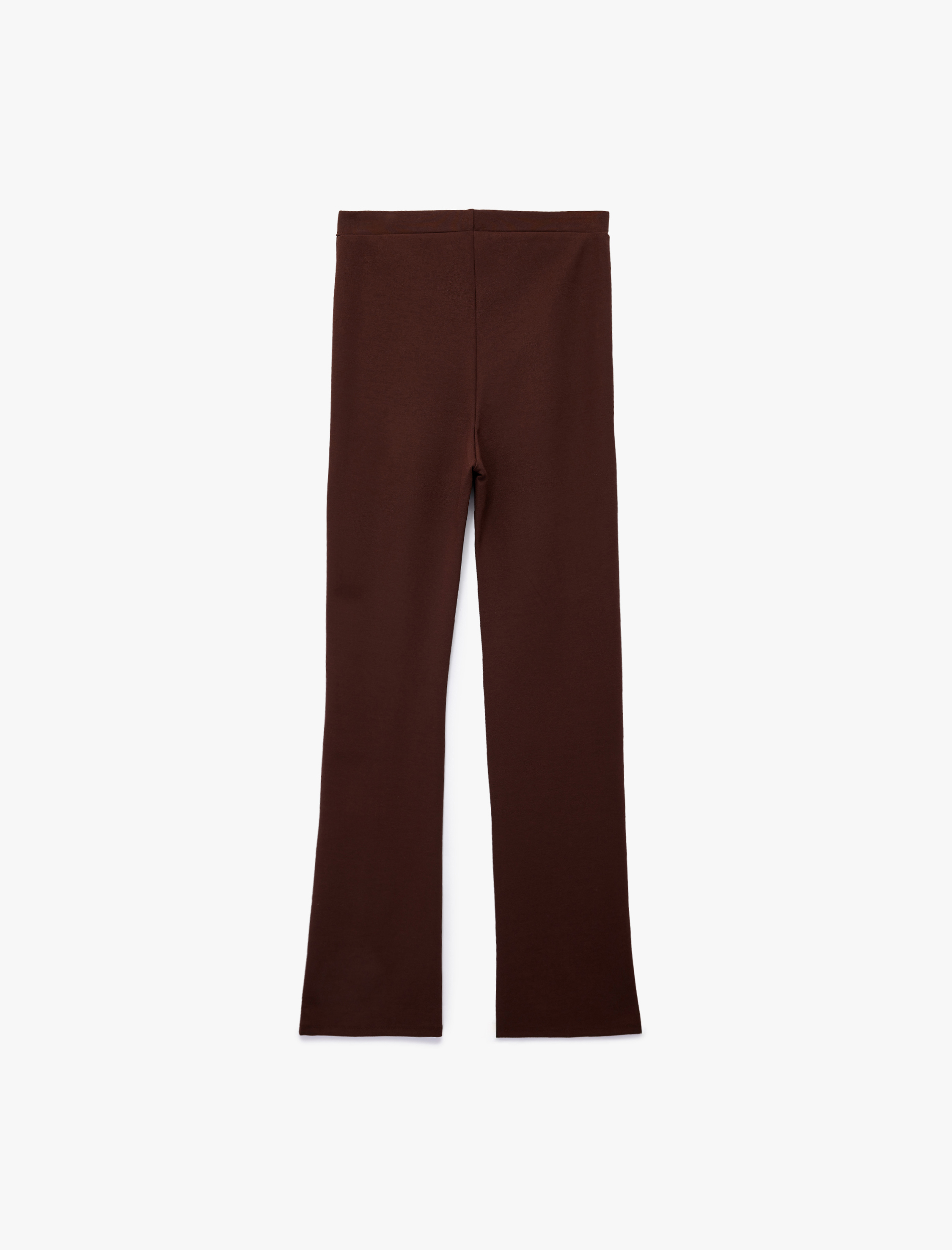   Nervürlü Slim Fit İspanyol Paça Pantolon