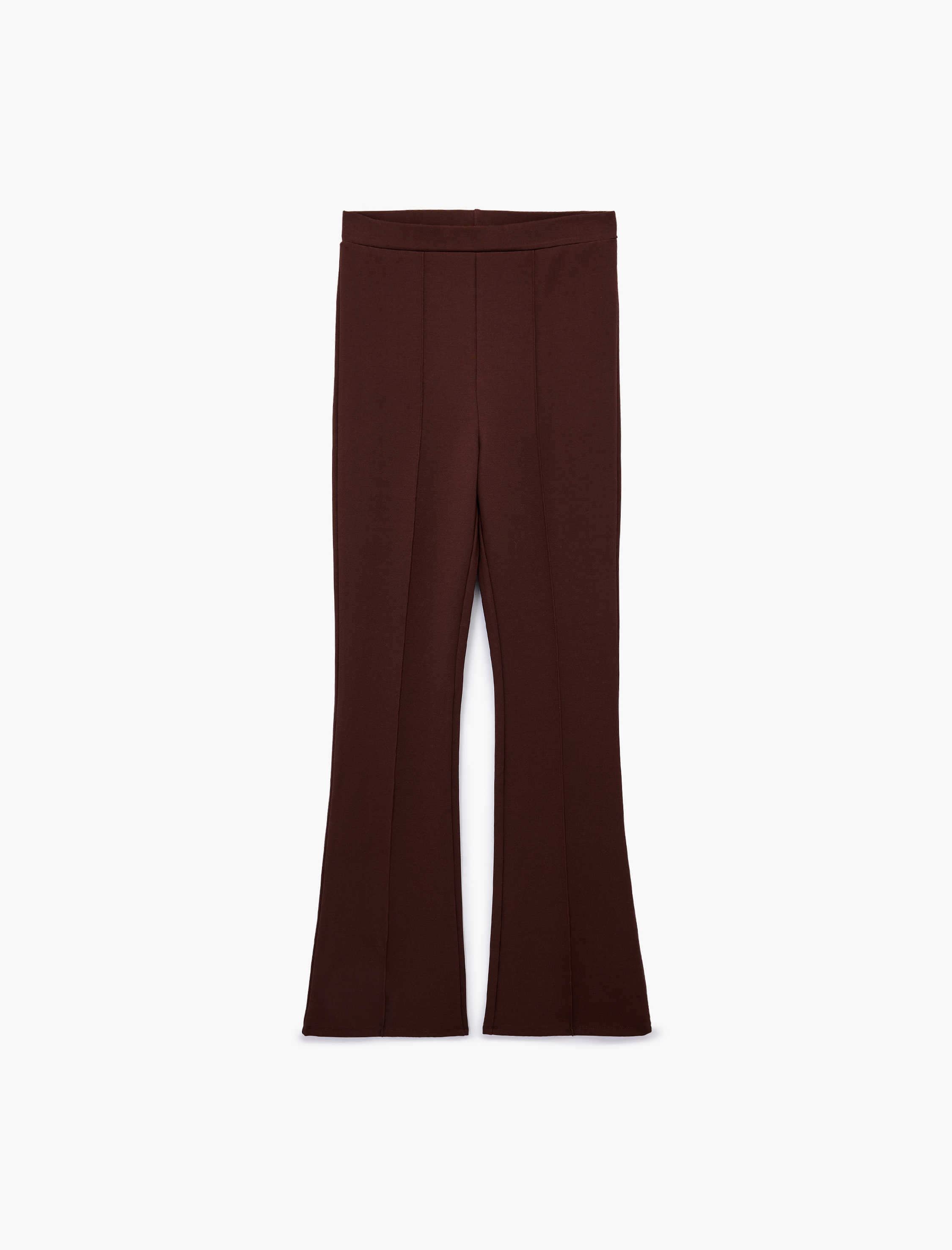   Nervürlü Slim Fit İspanyol Paça Pantolon