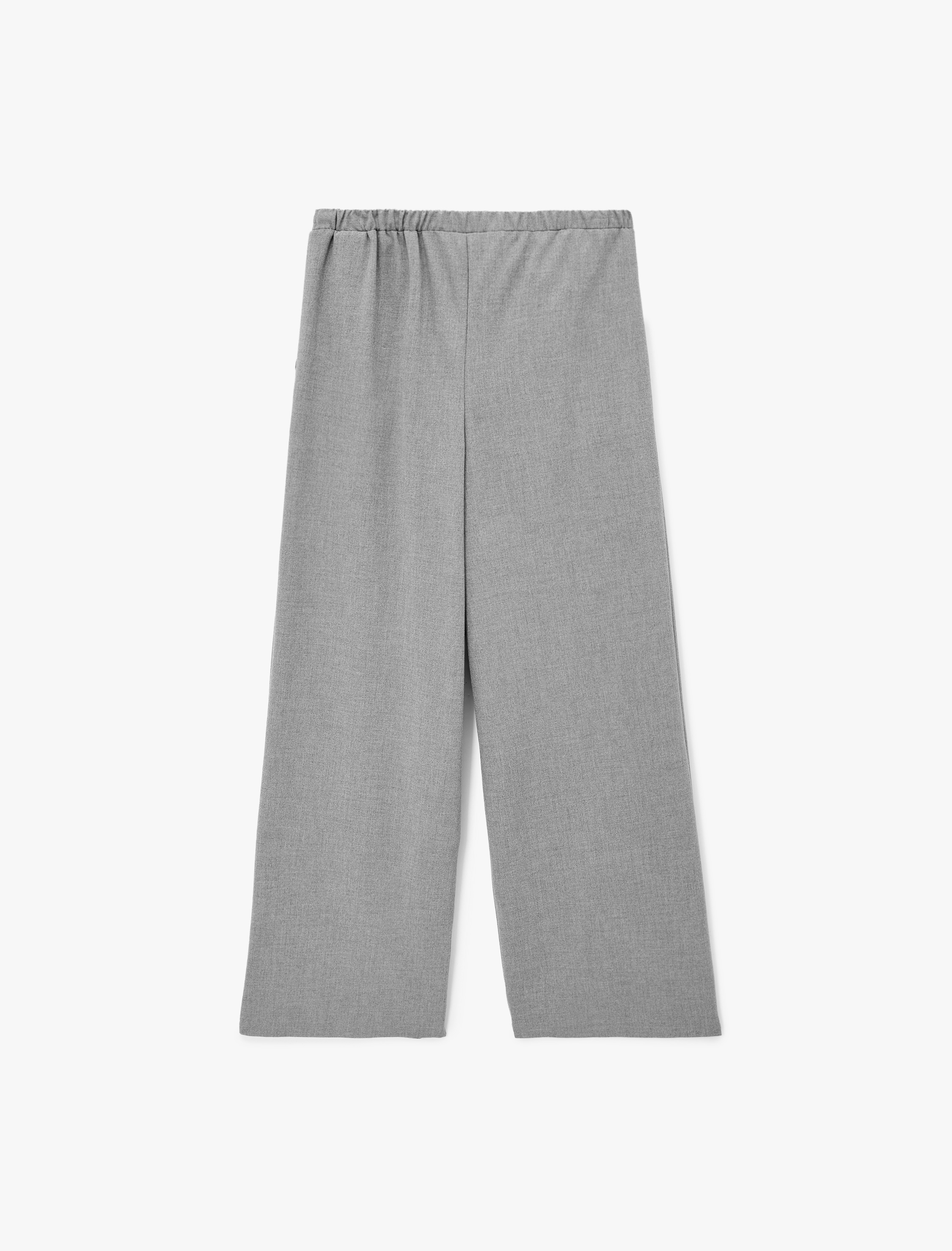   Beli Bağlamalı Cepli Geniş Paça Kumaş Baggy Pantolon