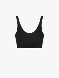 Slim Fit Kolsuz U Yaka Sporcu Sütyeni