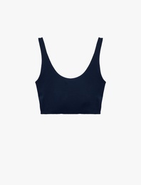 Slim Fit Kolsuz U Yaka Sporcu Sütyeni