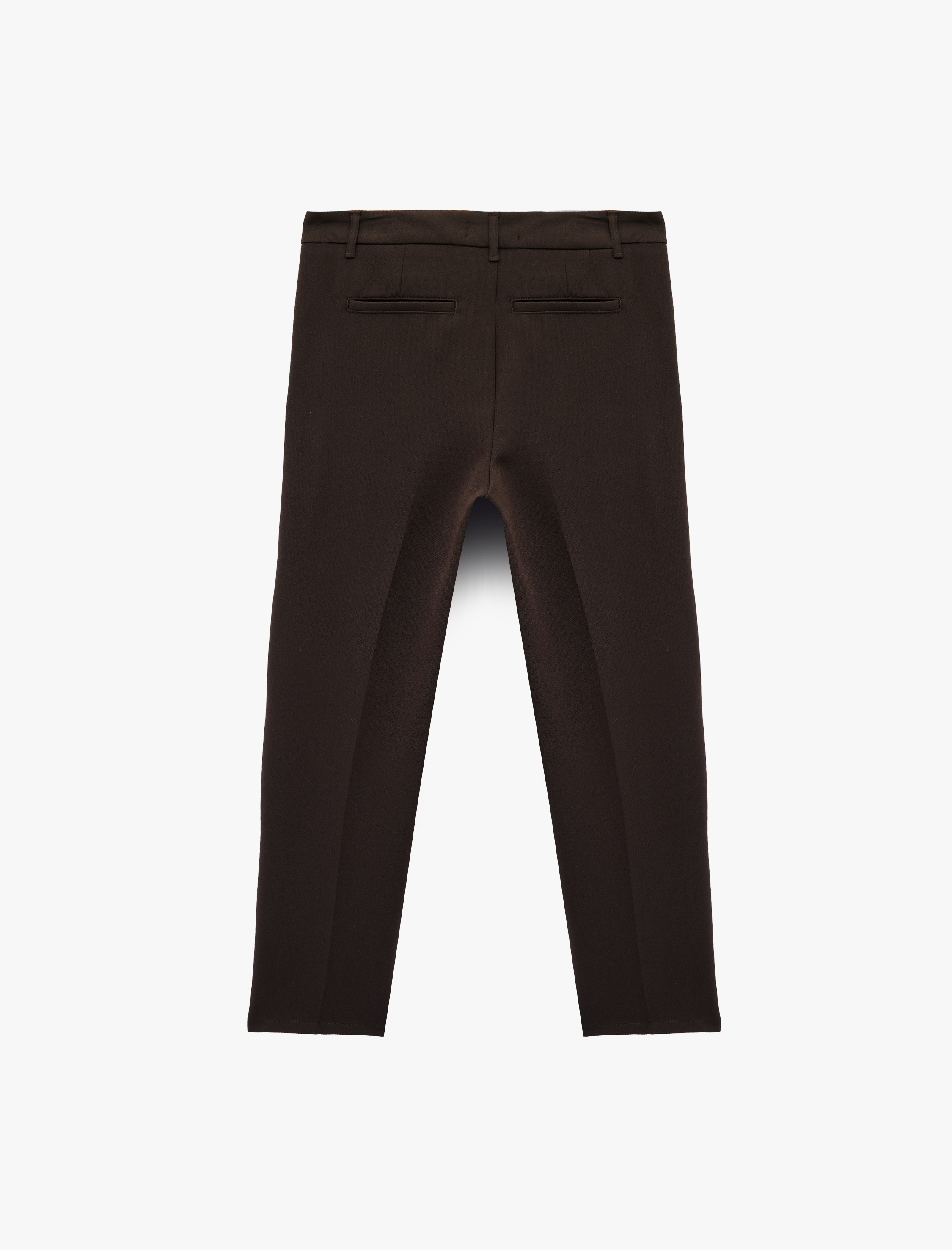   Rahat Kesim Düğmeli Viskon Karışımlı Kumaş Pantolon