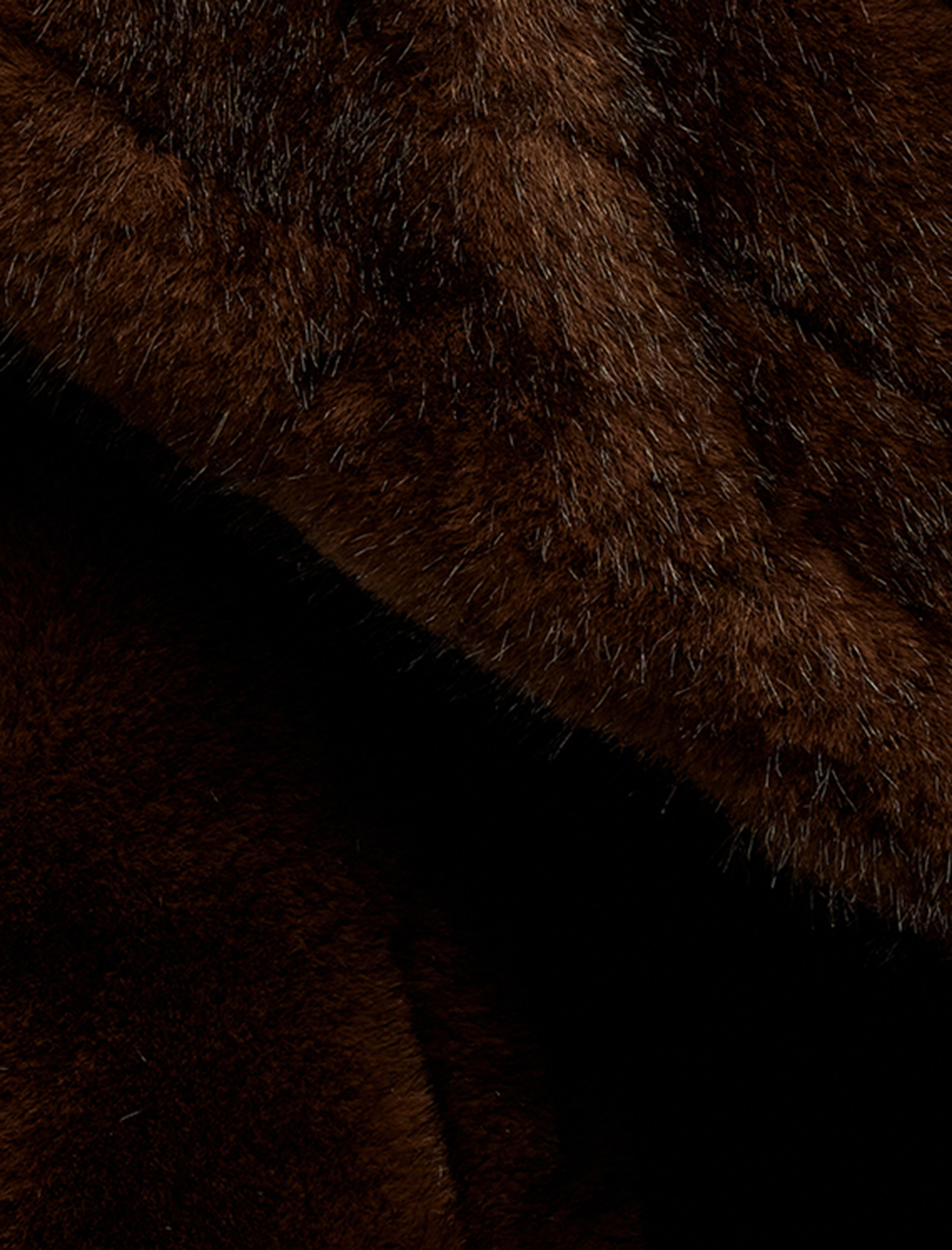   Koton X Melis Ağazat - Suni Kürk Kaban Düğmeli Uzun Kollu Cepli