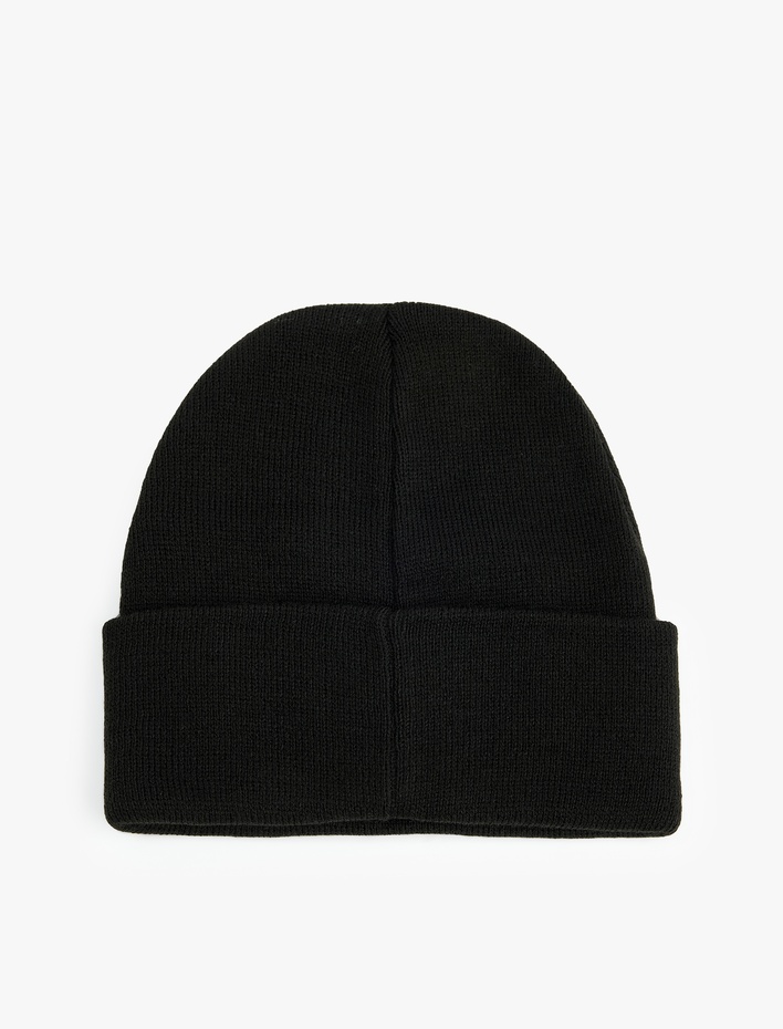 Erkek Etiket Detaylı Katlı Bere