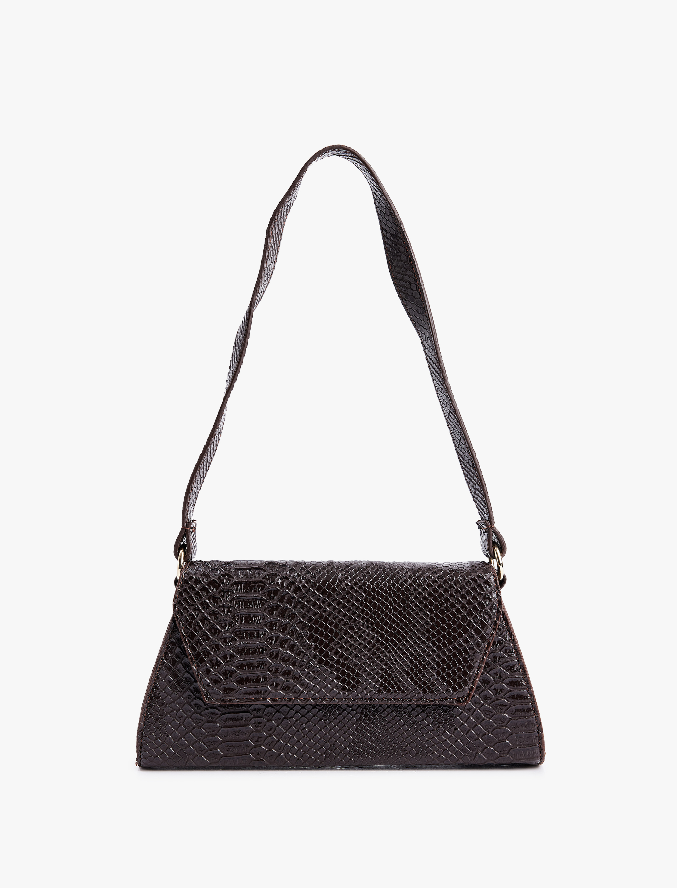  Kadın Yılan Derisi Görünümlü Askılı Omuz Çantası