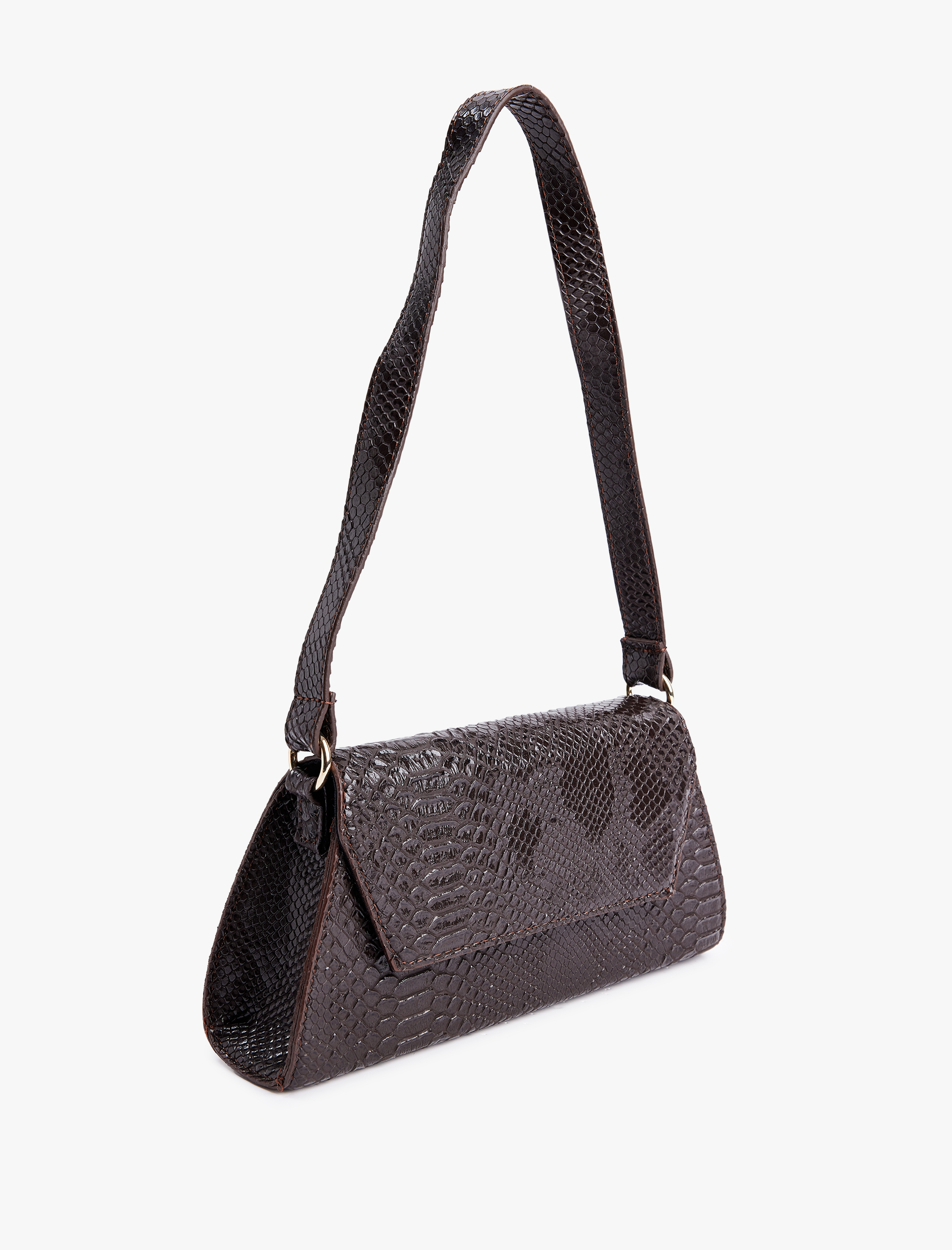  Kadın Yılan Derisi Görünümlü Askılı Omuz Çantası